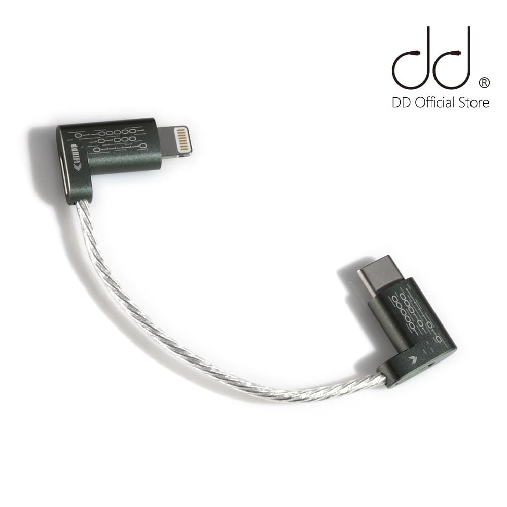 DD ddHiFi MFi06 Lightning to USB Type C Adapter - High-Speed Data Sync & Charging Cable for iPhone, iPad - Perfect for Travel, Office & Home Use