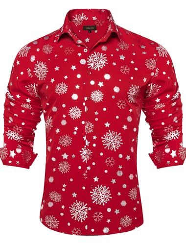Red and Silver Snowflake