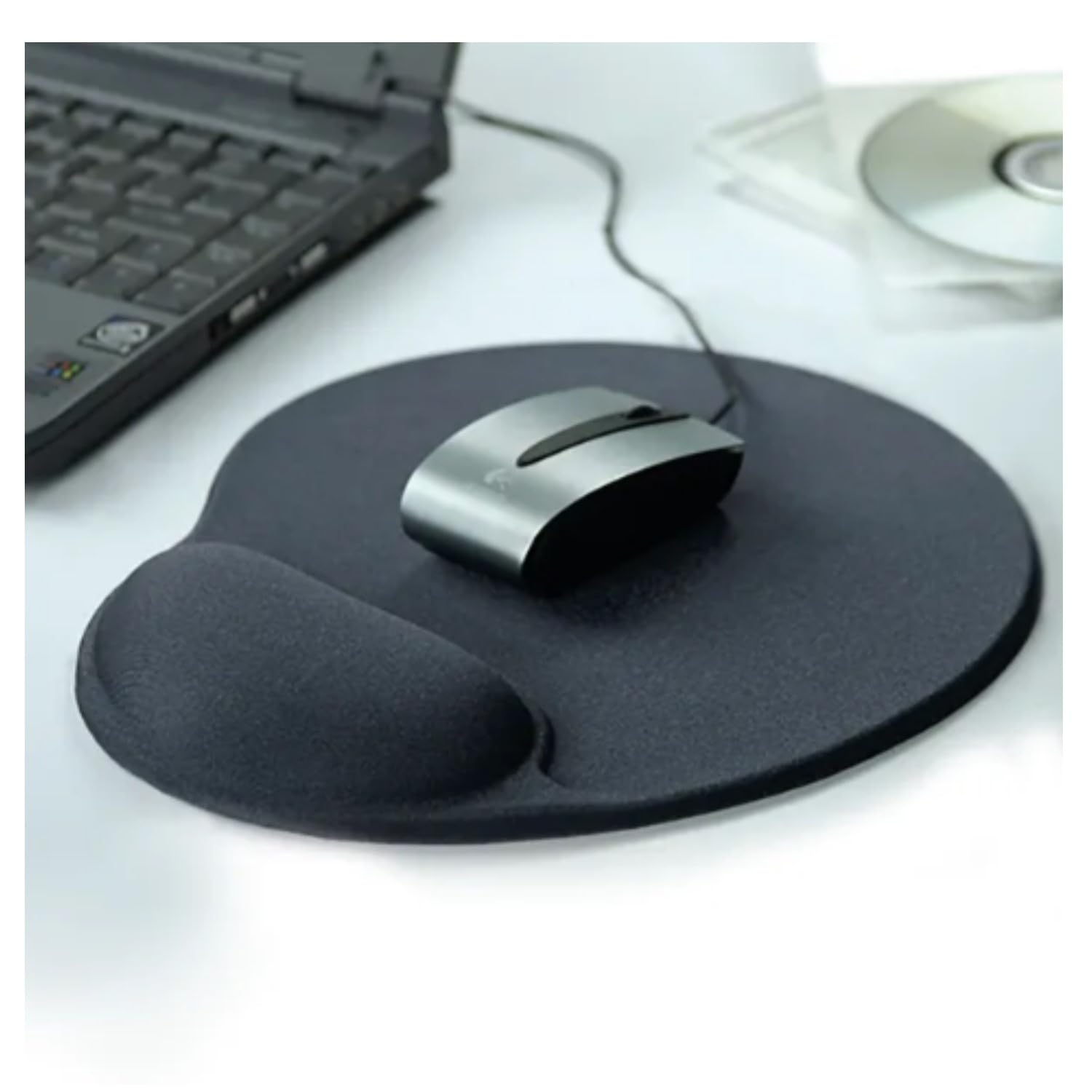 Ergonomic Gel Mouse Pad - Comfortable Wrist Support for Office & Gaming - Non-Slip Rubber Base - Black (Perfect for Computer Work, Typing, and Long Gaming Sessions)