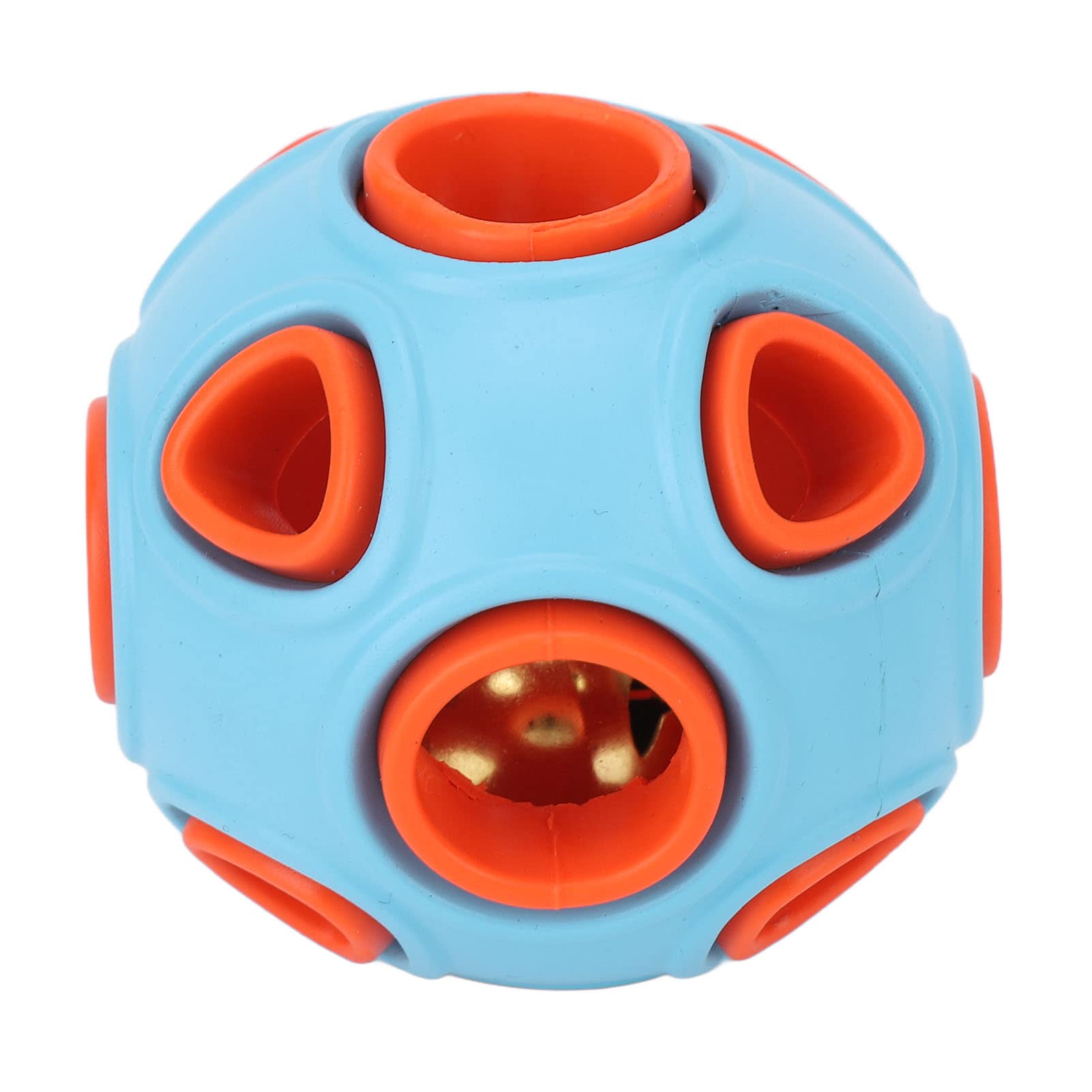 Zerodis Interactive Dog Ball Toy with Bell Sound - Durable Chew & Puzzle IQ Toy for Puppy, Small & Large Dogs - Teeth Cleaning, Chewing, Playing & Treat Dispenser - Perfect for Indoor Play, Training & Mental Stimulation