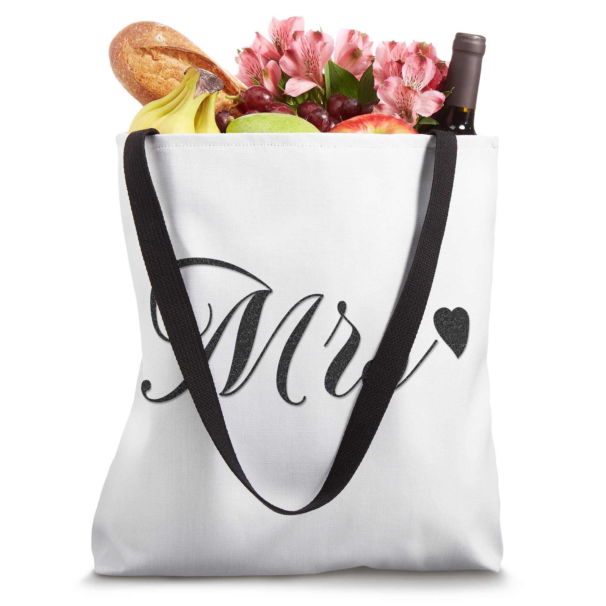 Mrs. Bridal Tote Bag - Elegant Wedding Gift for Bride, Beach Bachelorette Party - Perfect for Bridal Showers, Honeymoon & Wedding Day Essentials