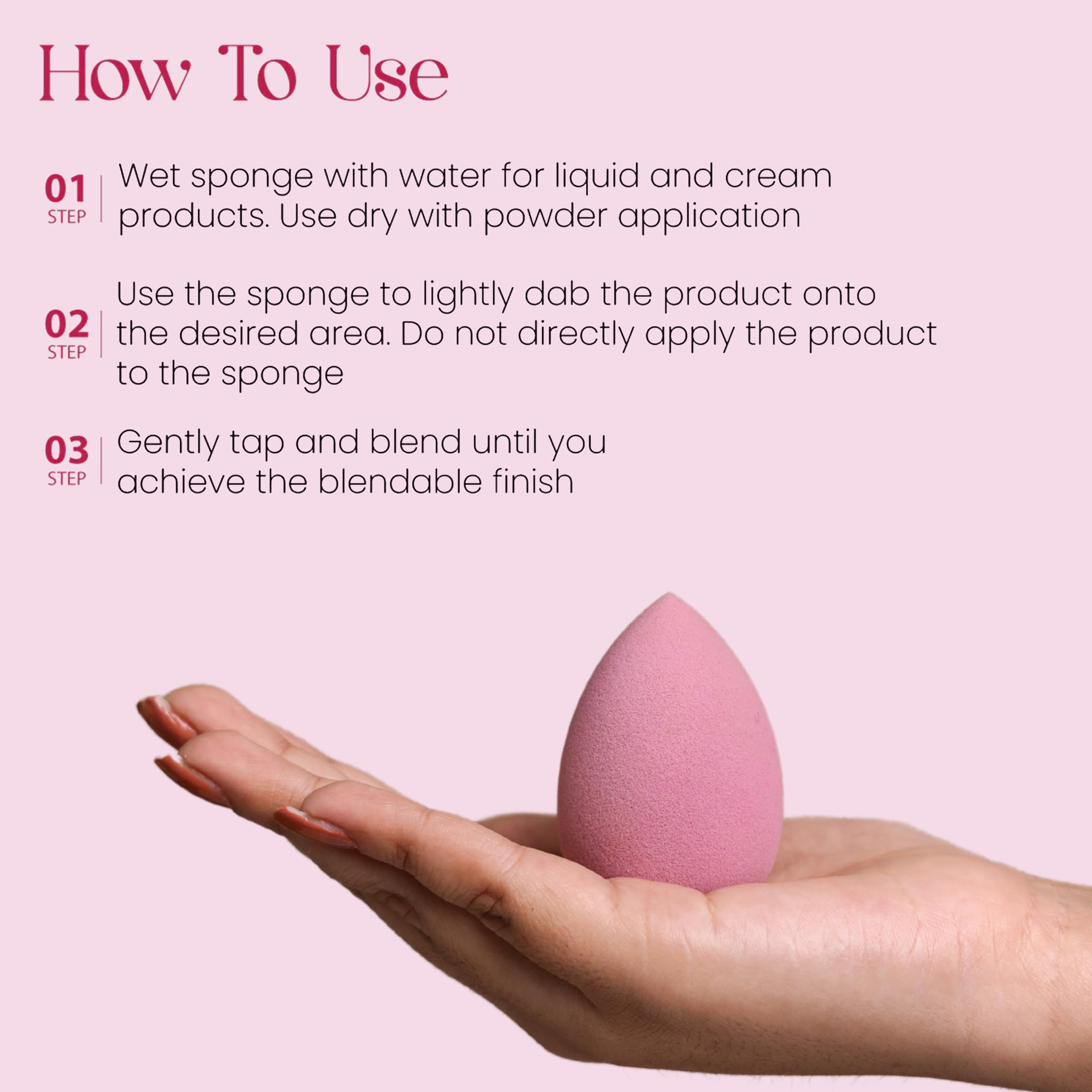 Milagro Beauty Satin Makeup Sponge - Latex-Free Beauty Blender for Liquid, Cream & Powder Foundation | Tear Drop Shape with Egg Case | Reusable & Easy to Clean | Perfect for Flawless Makeup Application at Home or On-the-Go