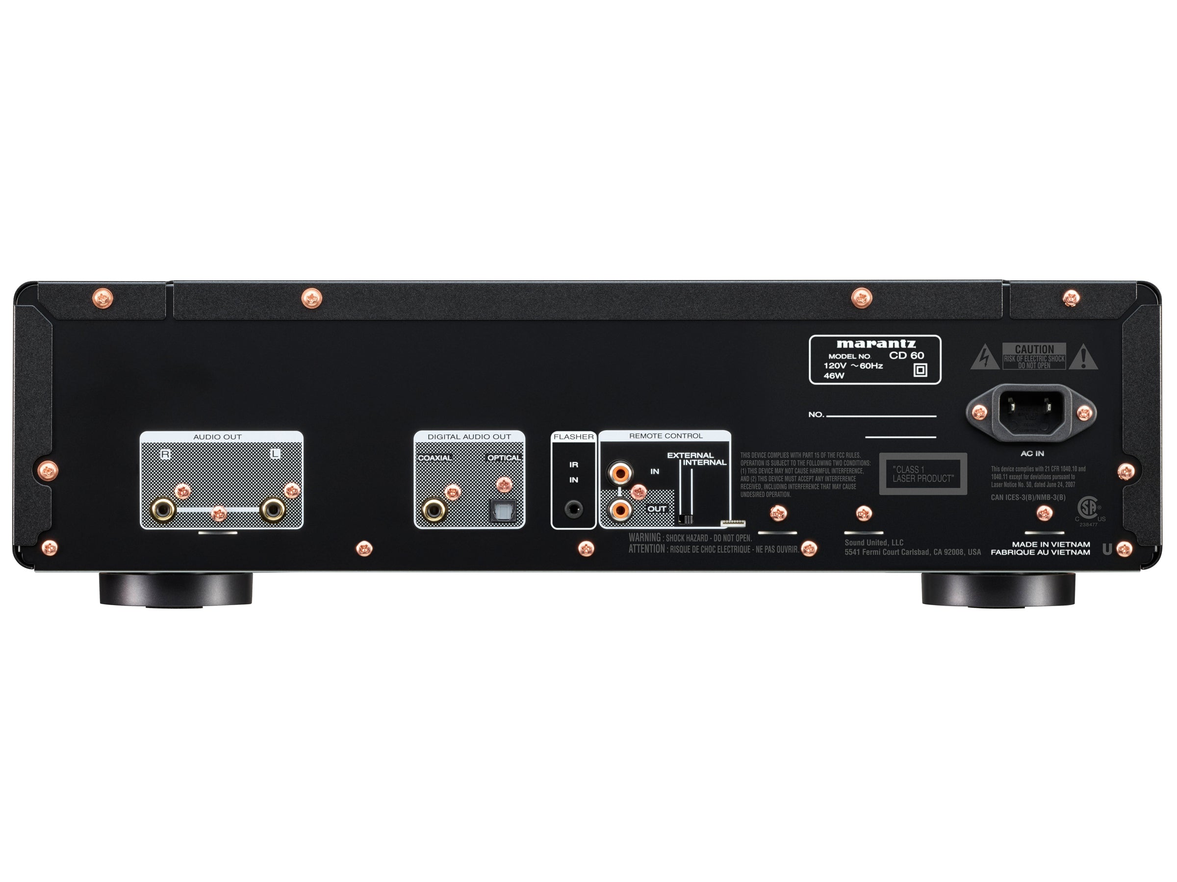 Marantz CD 60 CD Player - High-Fidelity Audio CD Player with USB Playback | Perfect for Home Audio Systems & Music Enthusiasts