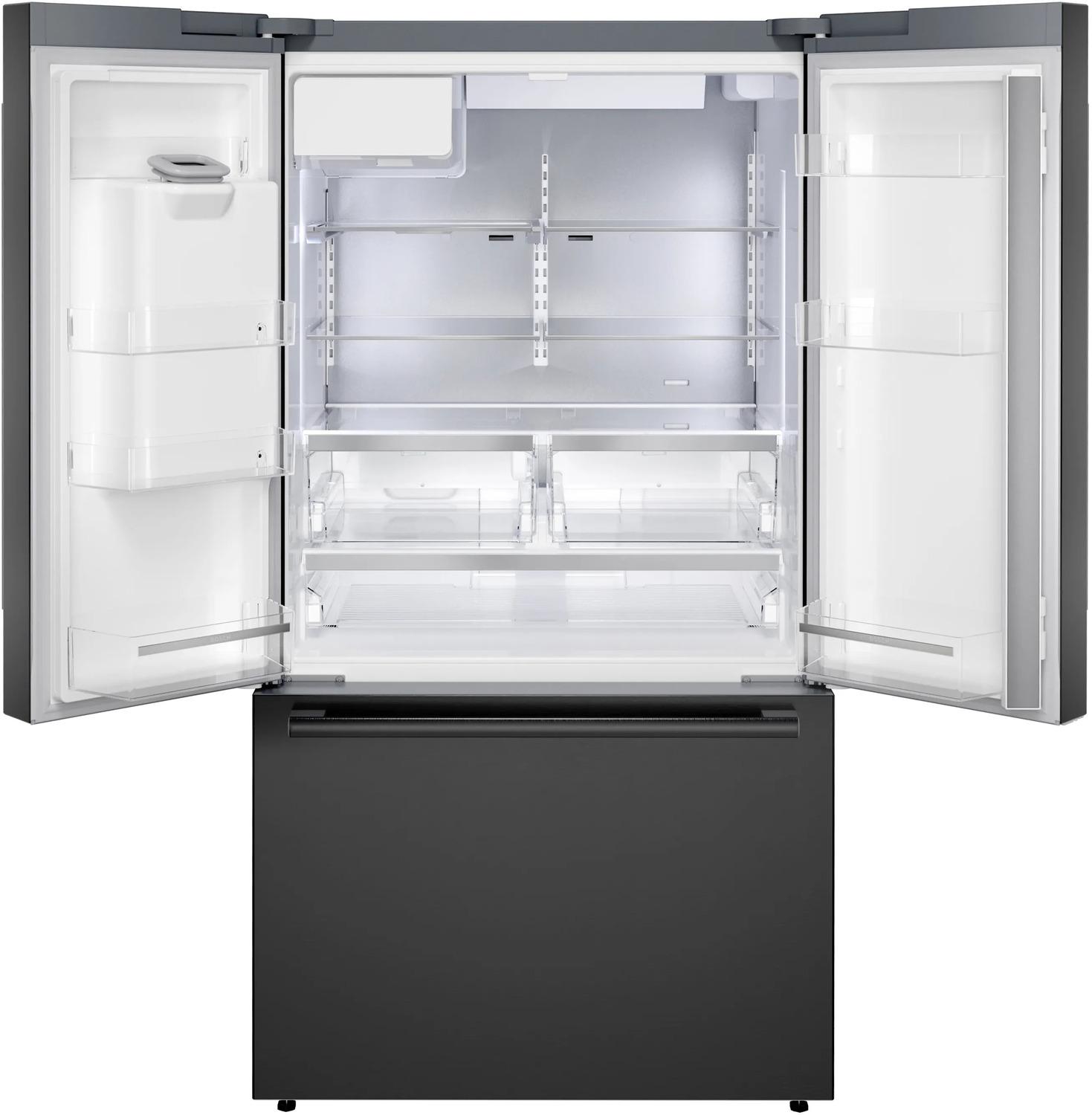 Bosch 500 Series 36 Inch French Door Bottom Freezer Refrigerator - Black Stainless Steel (B36FD52SNB) | Energy Efficient, Spacious Design for Modern Kitchens & Entertaining