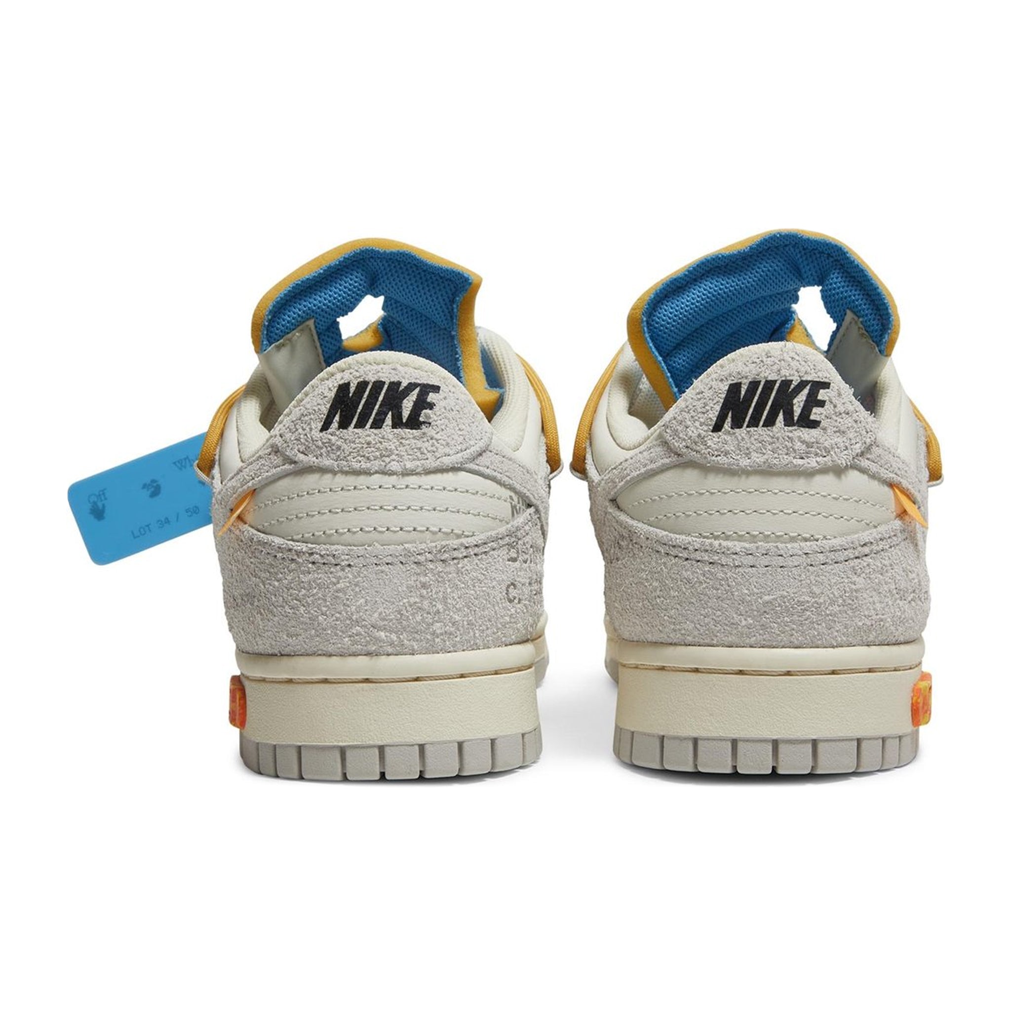 Nike x Off-White Dunk Low Lot 34 Sneakers - Limited Edition Collaboration Shoes for Men & Women - Perfect for Streetwear Fashion & Sneaker Collectors