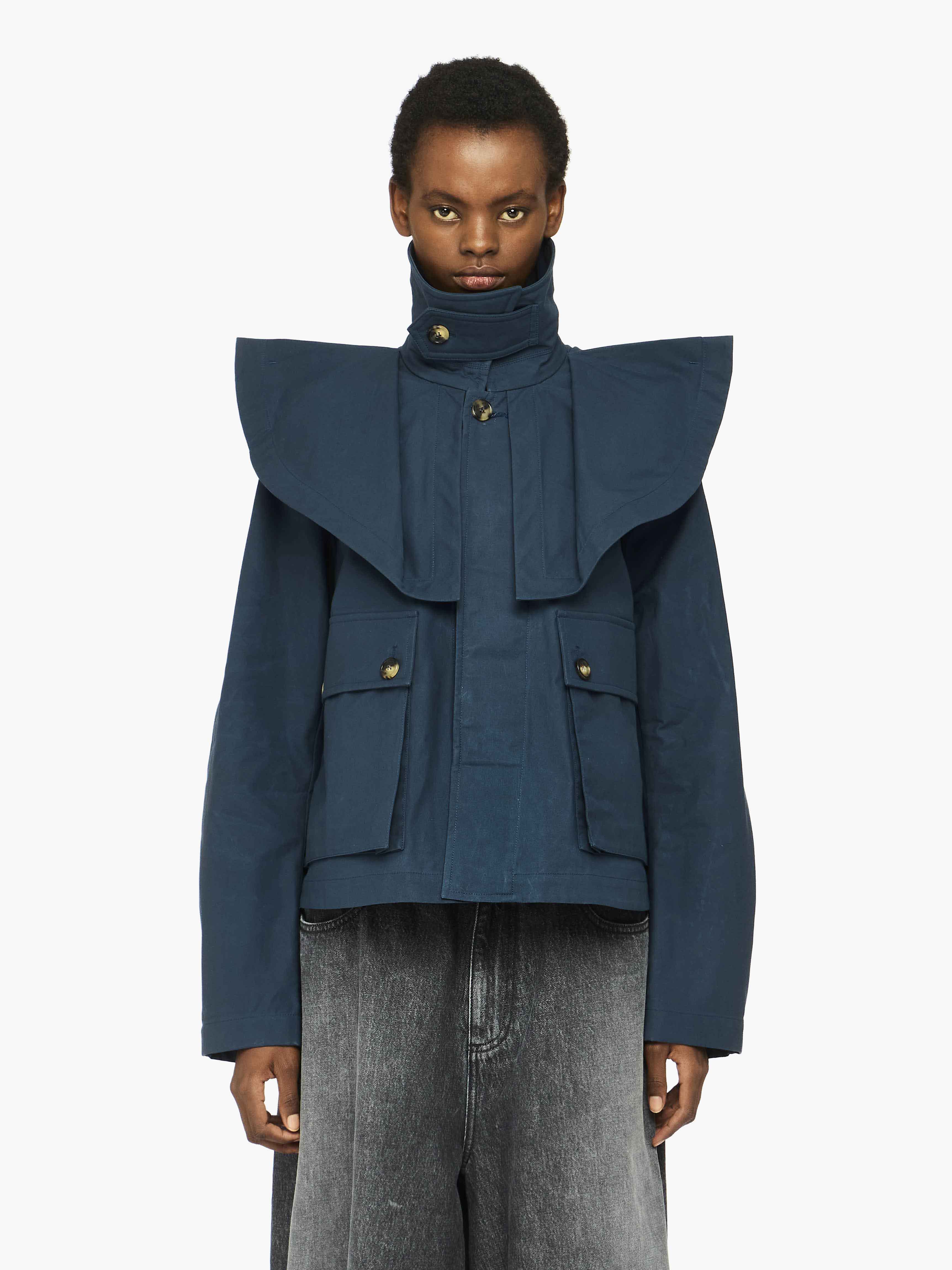 Oversized Collar Trench Coat for Women - Stylish Waterproof Long Jacket for Fall & Winter - Perfect for Office, Travel, and Outdoor Activities