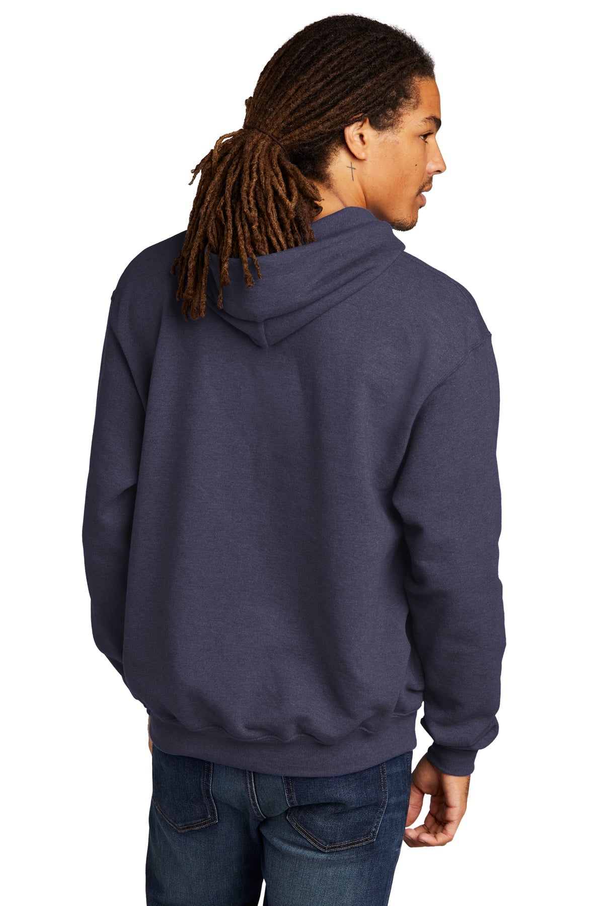 Champion Eco Fleece Pullover Hoodie for Men & Women - Soft Navy Heather Sweatshirt with Kangaroo Pocket | Perfect for Gym, Running, Casual Wear & Outdoor Activities