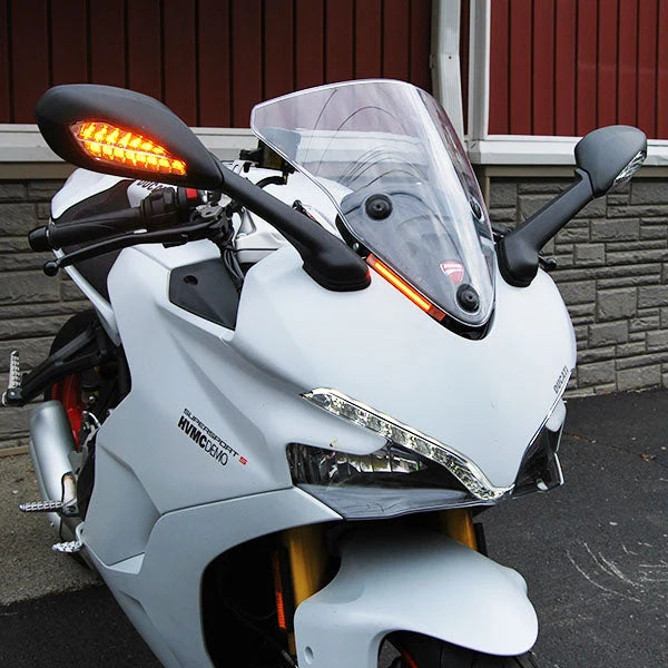 Ducati Supersport 939 Front Turn Signals LED Lights (2017-Present) - Compatible with Motorcycle, Bike, and Scooter - Perfect for Night Riding and Safety Enhancement