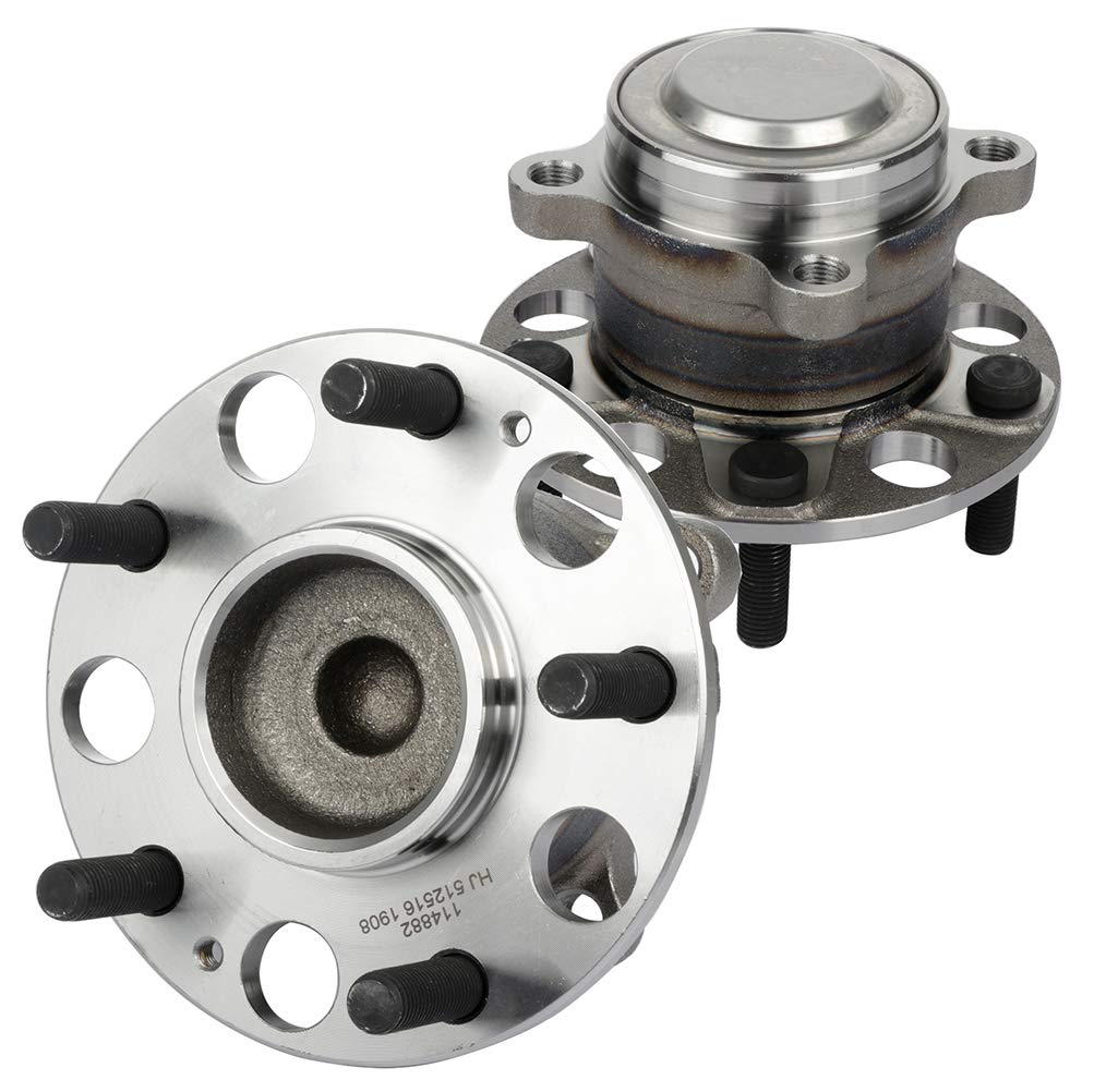 Replaces 512516 Wheel Axle Bearing and Hub Assembly Compatible for 2013-2015 Honda Accord Rear 5 Lug ABS Wheel Hub Bearing Kit (2 PCS) - Perfect for DIY Car Repairs and Maintenance