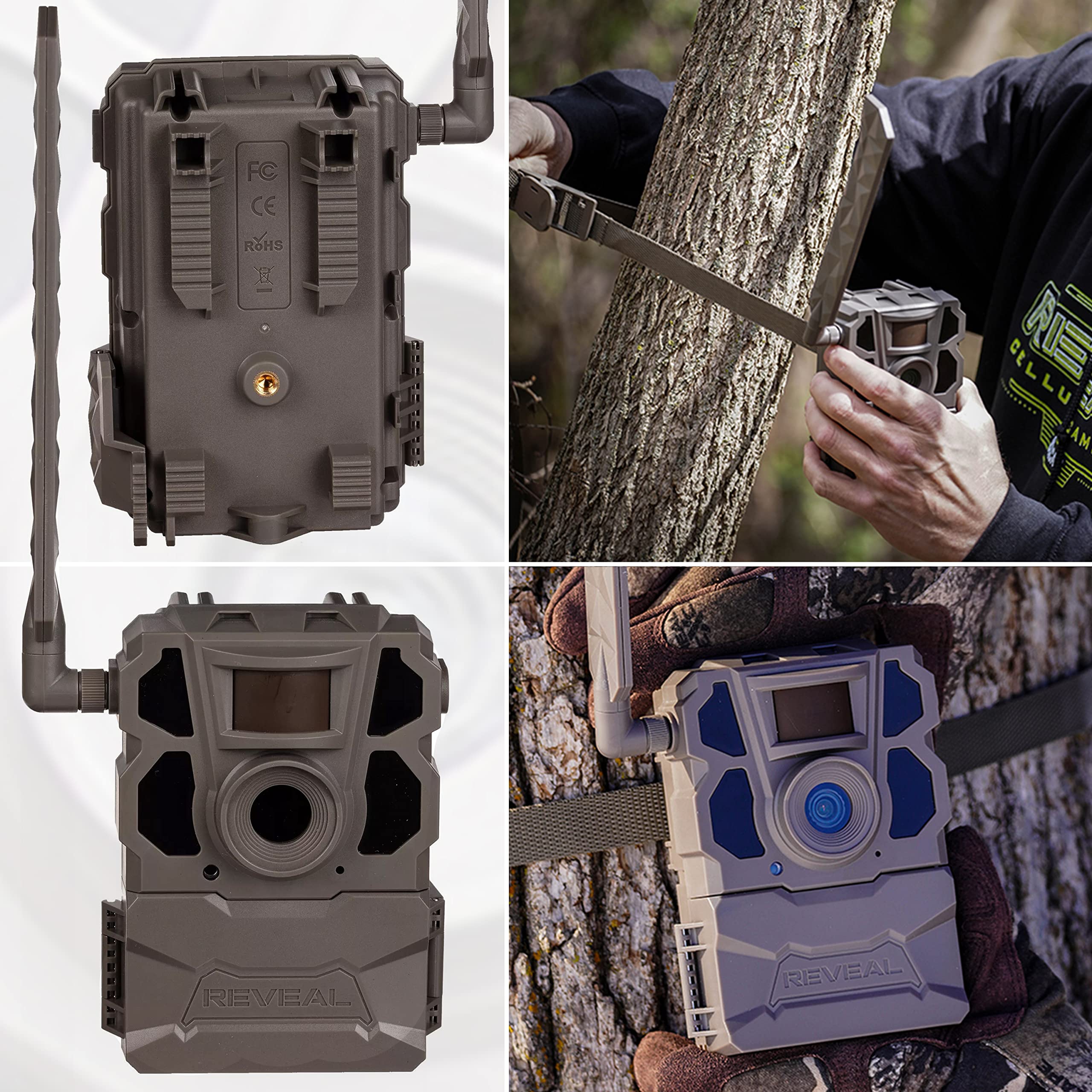 TACTACAM Reveal X Cellular Trail Camera for Verizon - 4G LTE Wireless Game Camera with Night Vision & Motion Detection - Perfect for Hunting, Wildlife Monitoring & Outdoor Security
