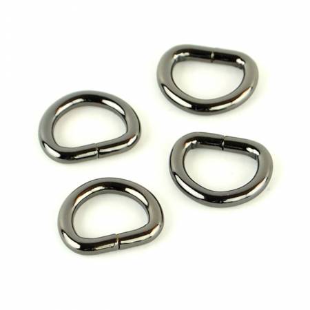 1/2 Inch Heavy Duty D Rings - 4 Pack Metal D-Rings for Straps, Belts & DIY Projects - Perfect for Luggage, Backpacks & Pet Collars