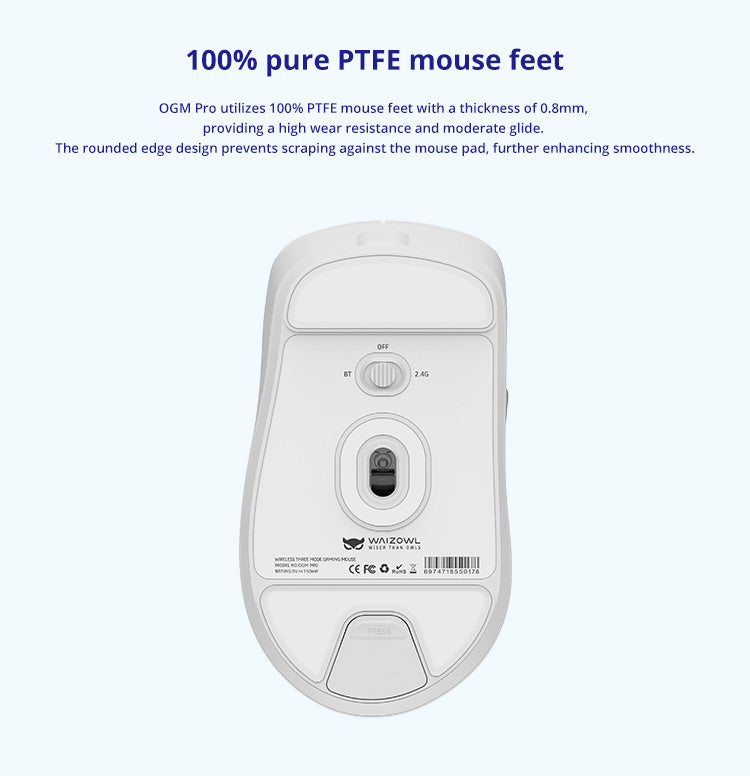 Waizowl OGM PRO Wireless Gaming Mouse - Lightweight Ergonomic Design, 16000 DPI, RGB Lighting - Perfect for FPS, MOBA, and PC Gaming at Home or Office
