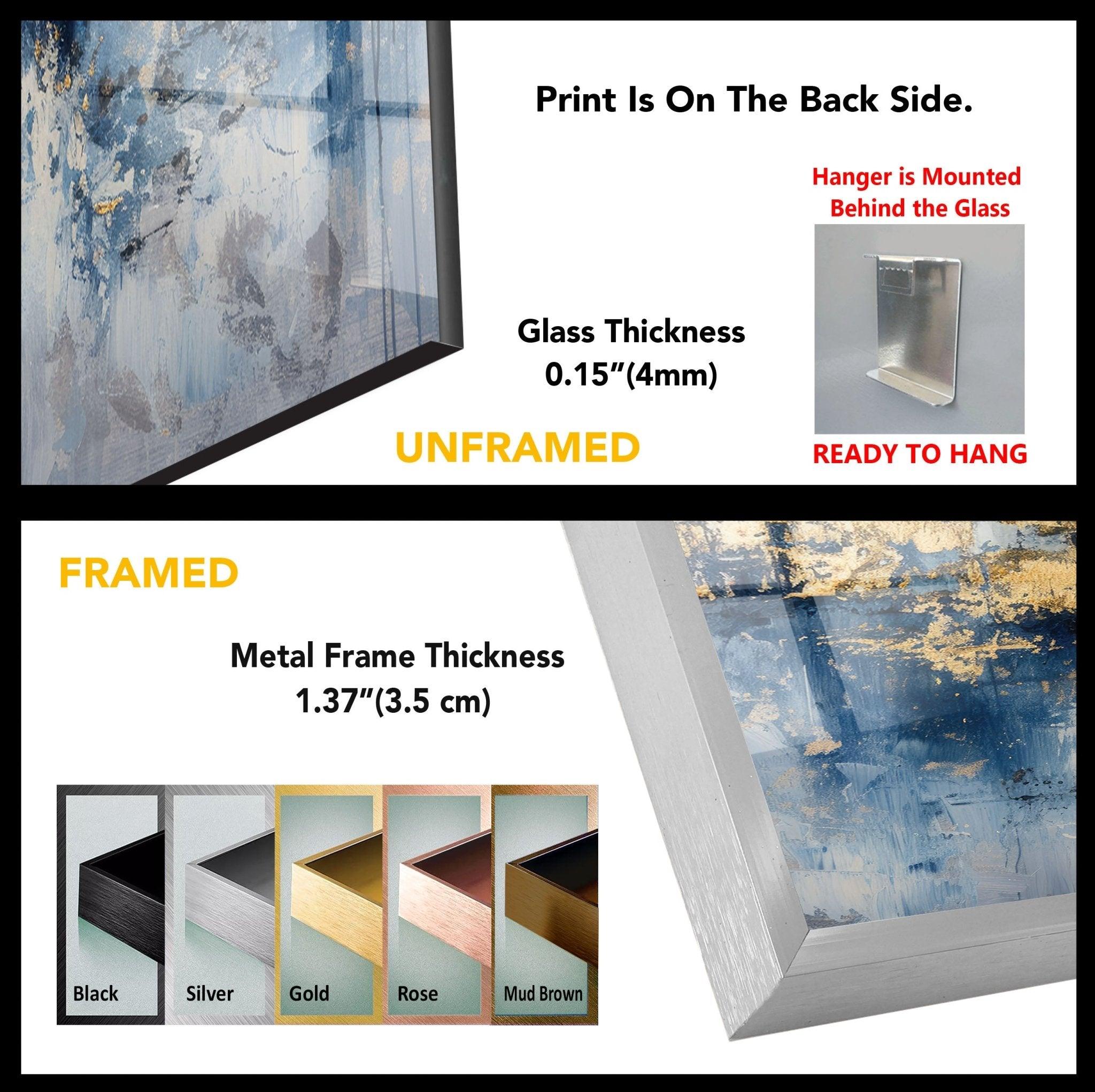 Abstract Earth Tone Glass Wall Art - Handmade Modern Home Decor for Living Room, Bedroom & Office