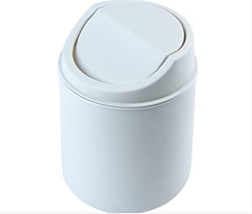 ROSPRO Mini Desktop Trash Can - Small Plastic Waste Bin for Home, Office, Table, Recycling | Creative Dustbin for Paper, Sundries & Garbage (Color B) | Perfect for Workspaces, Bedrooms & Dorm Rooms