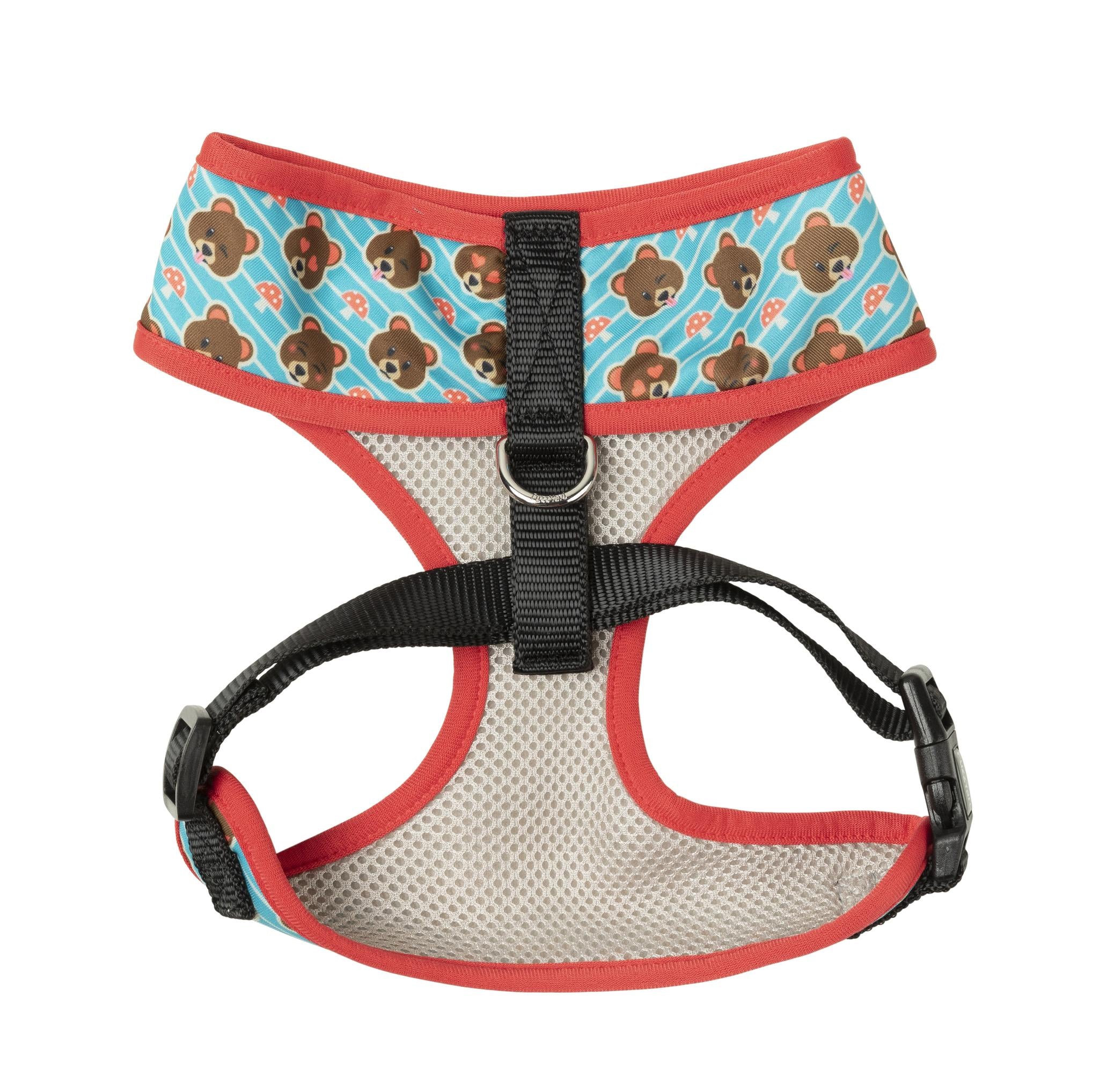 FuzzYard Fuzz Bear Dog Harness - Adjustable Soft Pet Vest for Small Medium Dogs - Perfect for Walking, Hiking & Outdoor Adventures