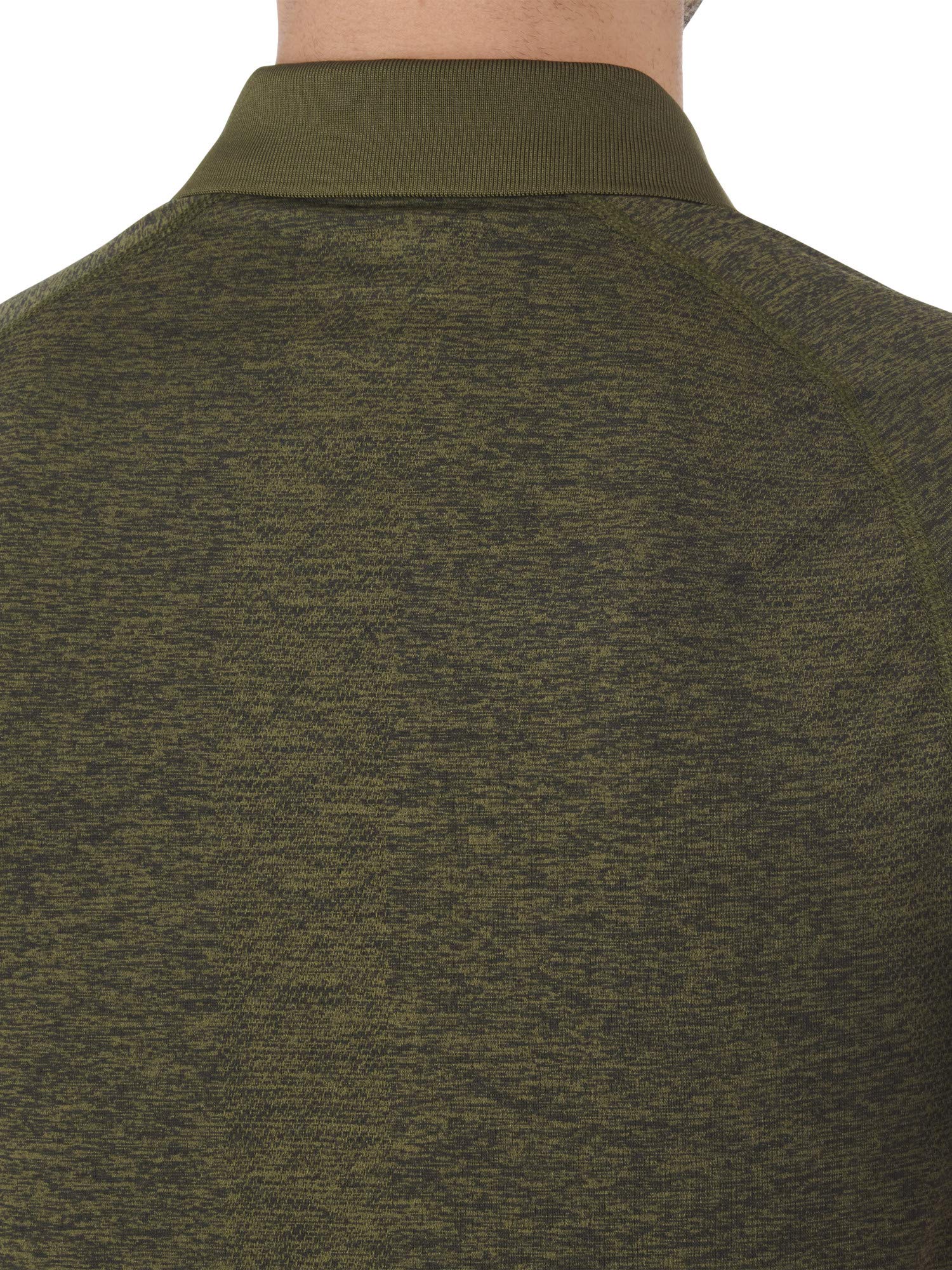 Men's Moisture-Wicking Active Performance Short-Sleeve Seamless Polo Shirt - Gym, Golf & Casual Wear