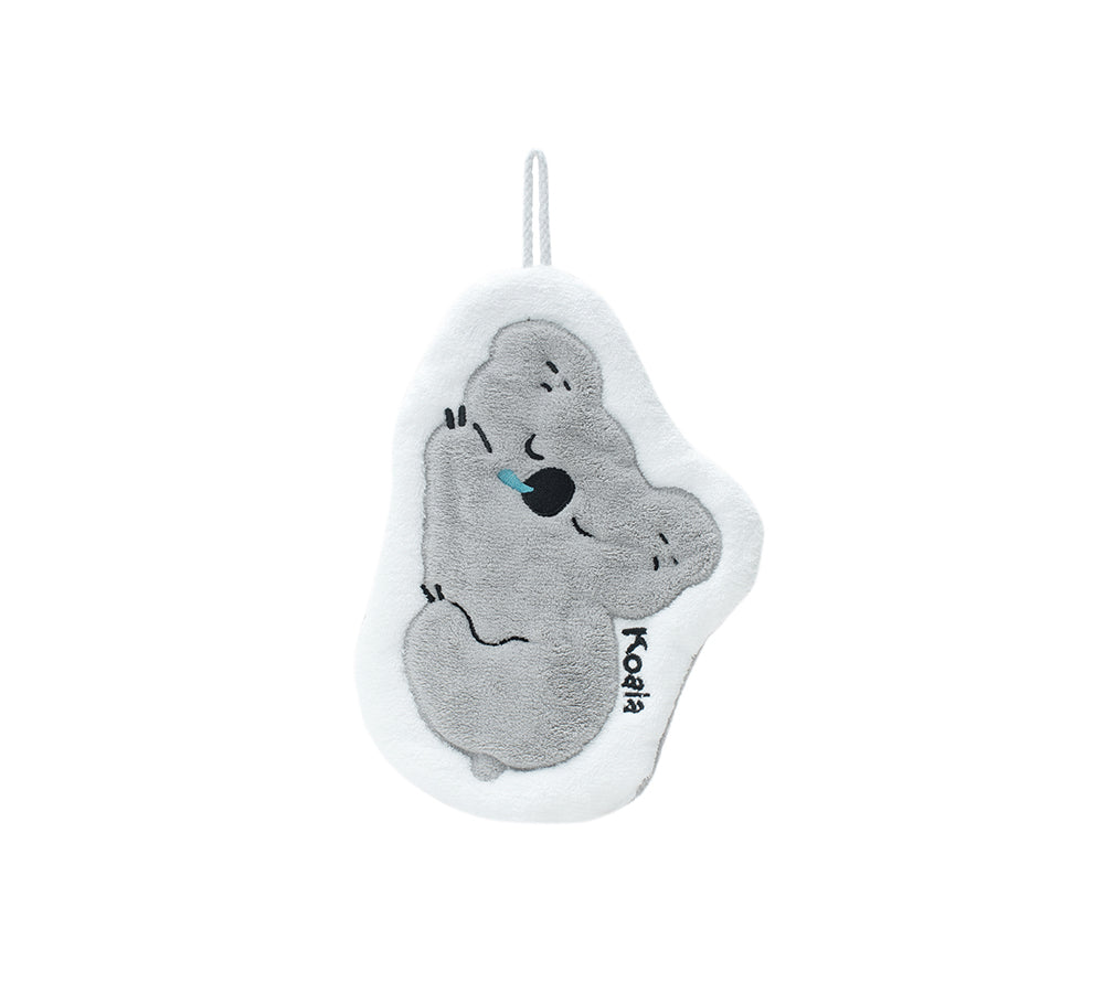 EVERAU® Soft Plush Koala Hand Towel - Cute & Absorbent Bathroom & Kitchen Towel for Kids & Adults - Perfect for Bath, Spa, Travel & Home Decor