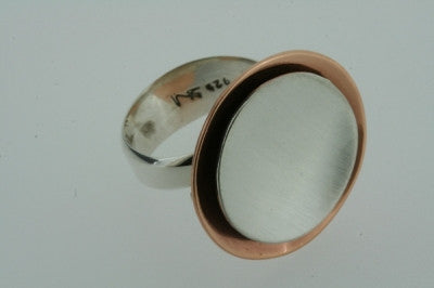 Premium Copper & Silver Stackable Cup Rings - Elegant Minimalist Jewelry for Women - Perfect for Layering, Gift Giving & Everyday Wear