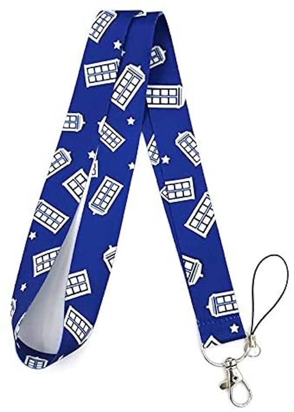 Doctor Who Tardis Phone Booth Lanyard Keychain - 17.5
