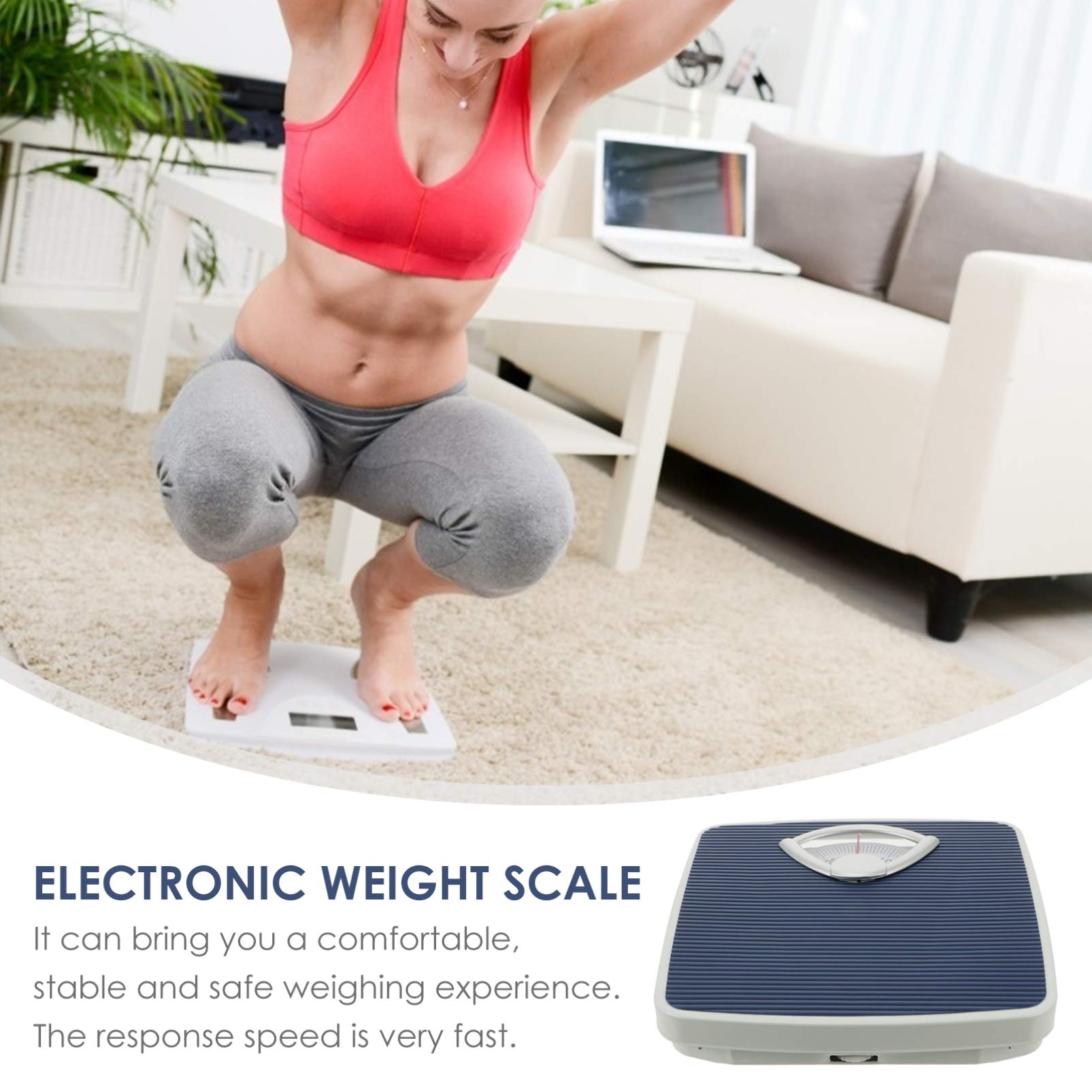BESPORTBLE Digital & Mechanical Bathroom Scale - Accurate Body Weight Scale for Home Use, Portable Dial Scale with Easy-to-Read Display | Perfect for Fitness Tracking, Health Monitoring & Bathroom Weight Measurement