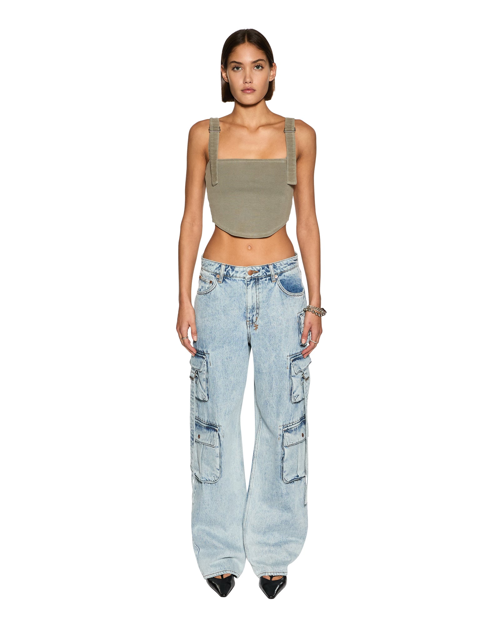 SYNDICATE BUCKLE TANK ASH - Stylish Women's Fashion Top for Casual Wear, Work & Everyday Outfits | Trendy Layering Piece for Spring & Summer