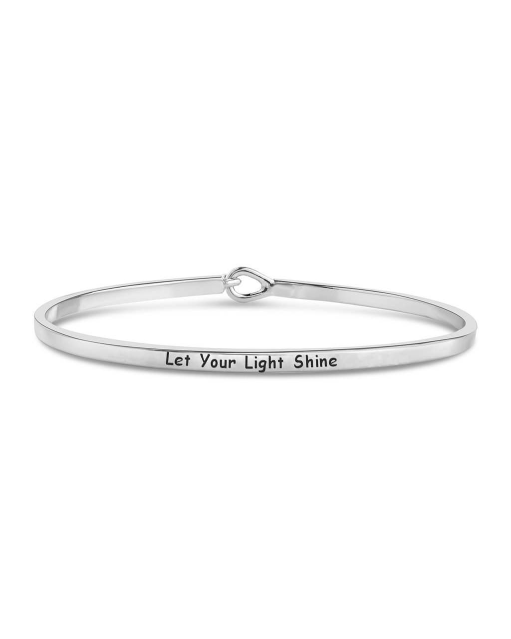 Mantra Hook and Eye Bangle Bracelet - Adjustable Yoga Meditation Jewelry for Women, Boho Chic Spiritual Accessories for Daily Wear & Special Occasions