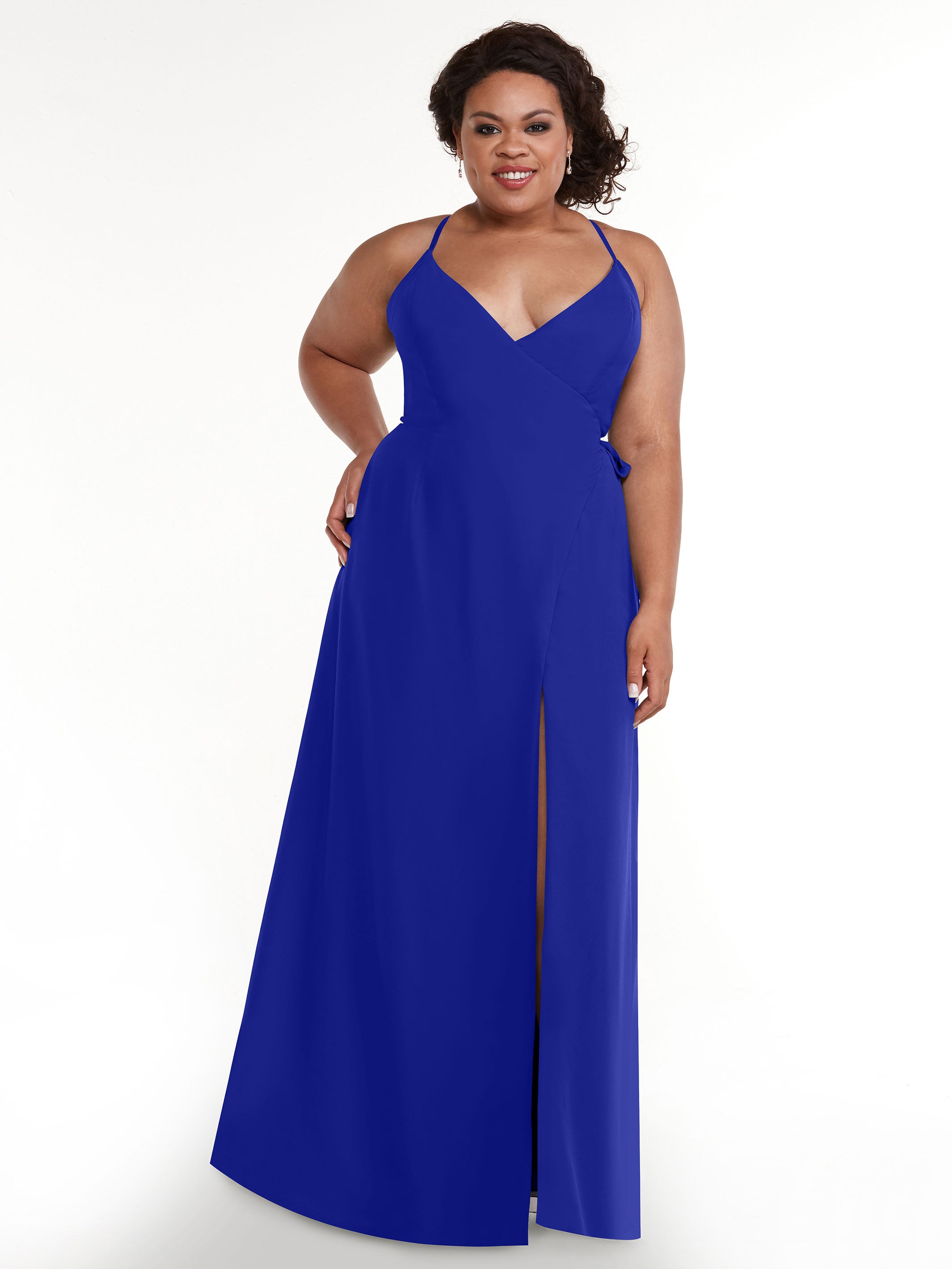 Elegant 80171 Sheath Chiffon Bridesmaid Dress with Adjustable Self-Tie Waist Sash - Perfect for Weddings, Formal Events & Special Occasions