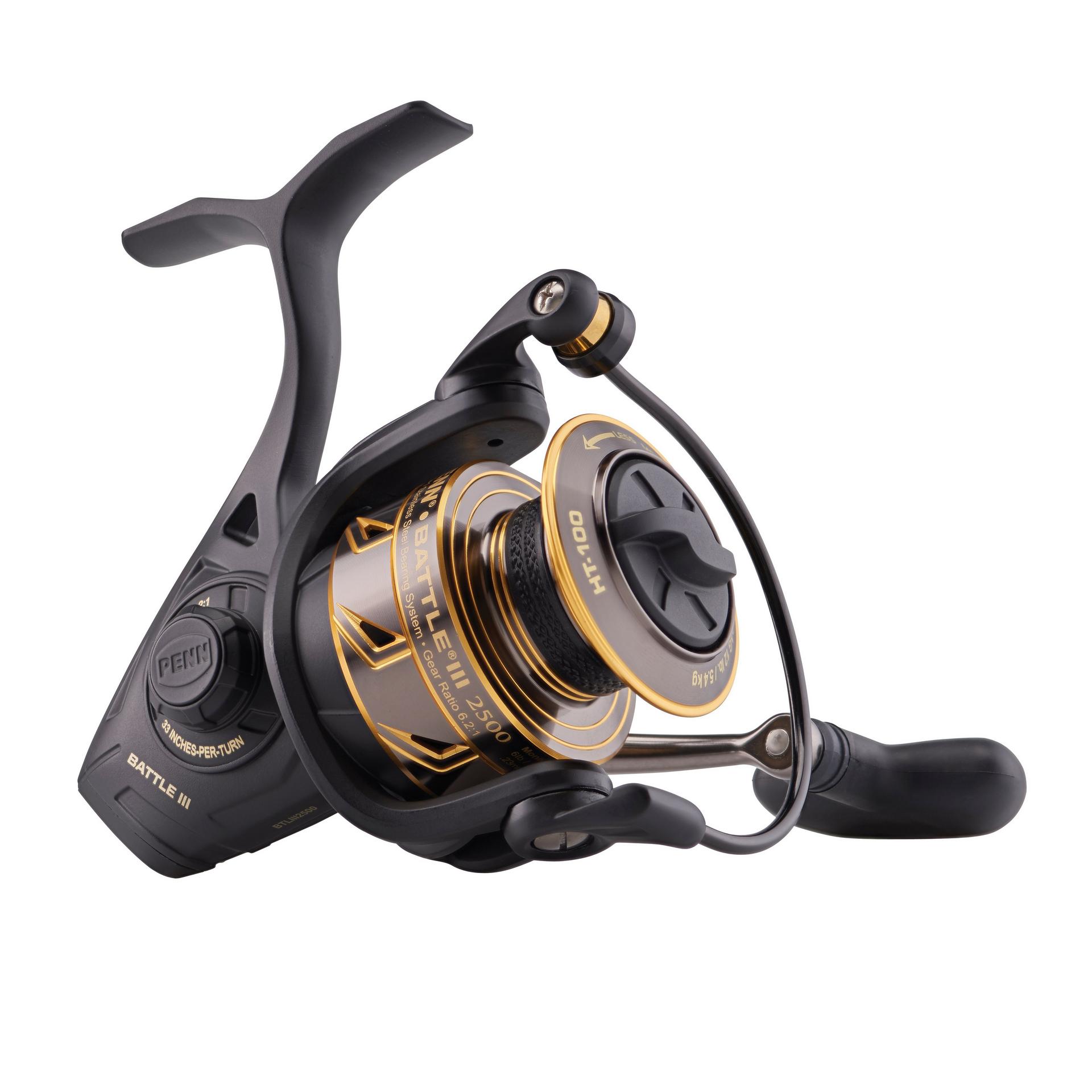 Battle® III Spinning Reel - High Performance Fishing Reel for Saltwater & Freshwater | Smooth Drag System, Lightweight Design | Perfect for Bass, Trout & Offshore Fishing