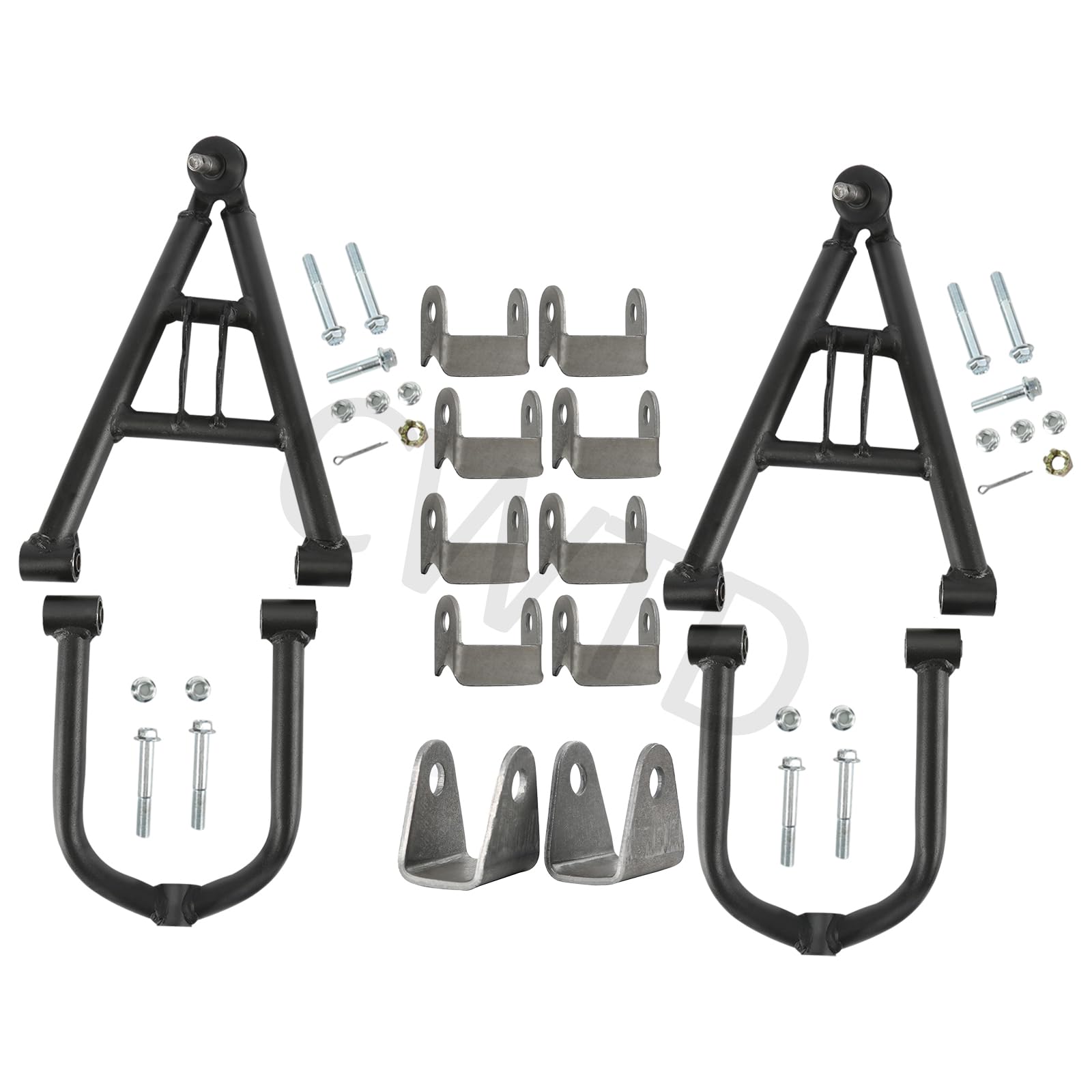 Quad Bike Front Swing Arm Extension Kit - Heavy Duty Upper & Lower Arms for DIY ATV & Go Kart Upgrades | Perfect for Off-Road Racing & Custom Builds
