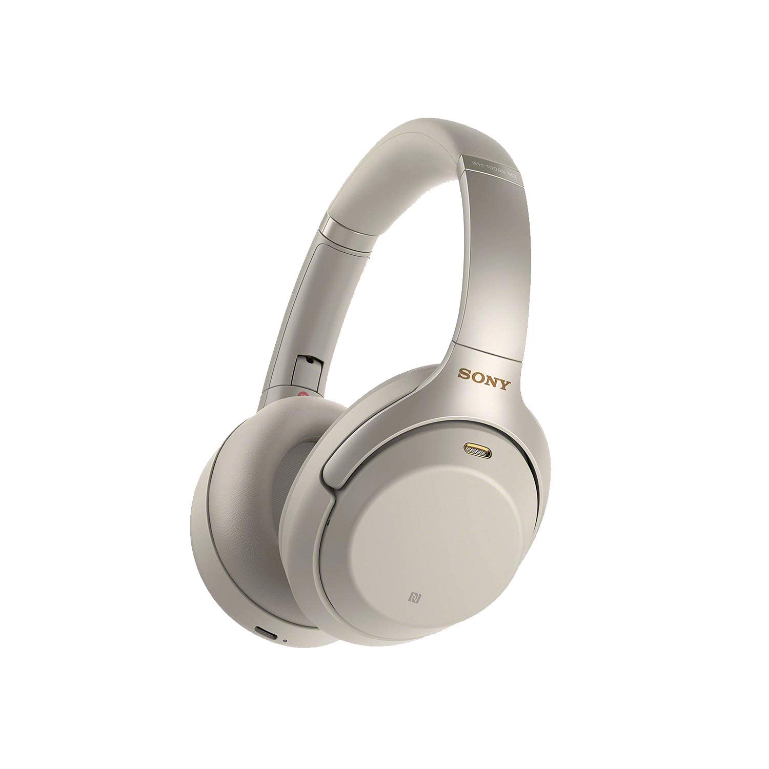 Sony WH-1000XM3 Wireless Bluetooth Noise Cancelling Over-Ear Headphones (Renewed) - Silver | Premium Sound Quality for Travel, Work & Music Lovers