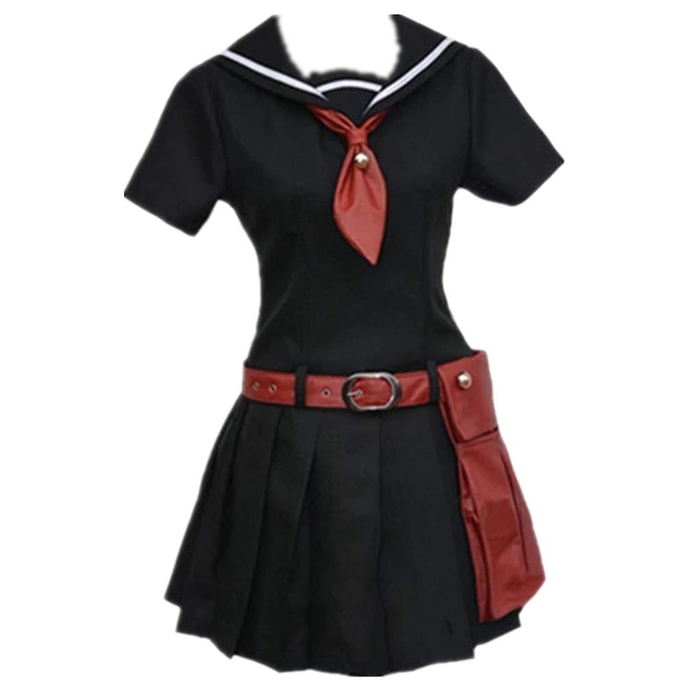 Akame ga Kill Kurome Black Sailor Uniform Cosplay Costume - Anime School Dress Outfit for Halloween, Comic Con & Cosplay Events