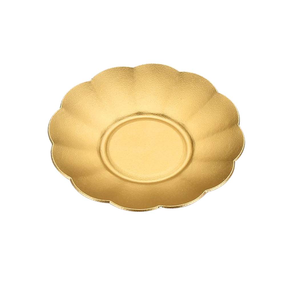 Vintage Alloy Heat-Insulated Tea Coaster - Retro Flower-Shaped Saucer for Kung Fu Tea Cups | Perfect for Chinese Tea Ceremonies, Home Decor & Gift Giving