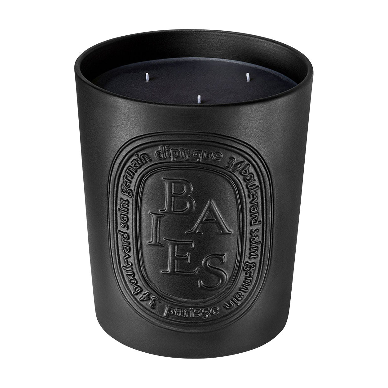 Diptyque Baies Scented 3-Wick Candle 600g - Berry Fragrance Home Decor for Living Room, Bedroom & Bathroom Relaxation