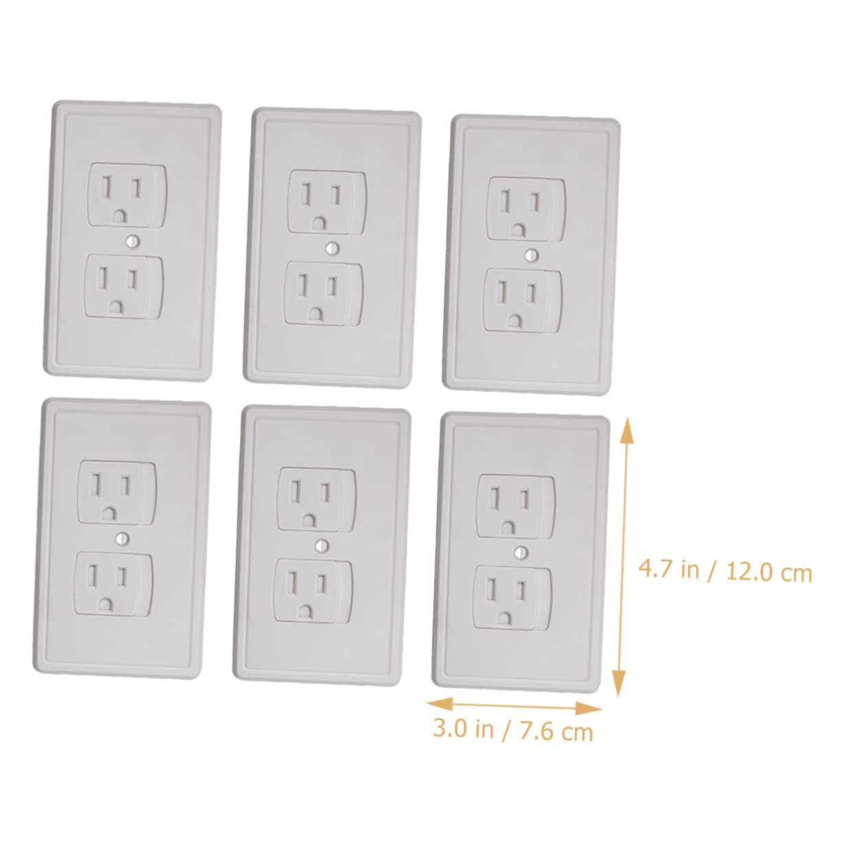 VICASKY 12-Pack Childproof Outlet Covers with USB Ports - Shockproof Electrical Socket Protectors for Baby Safety - White (Home, Nursery, Office Use)