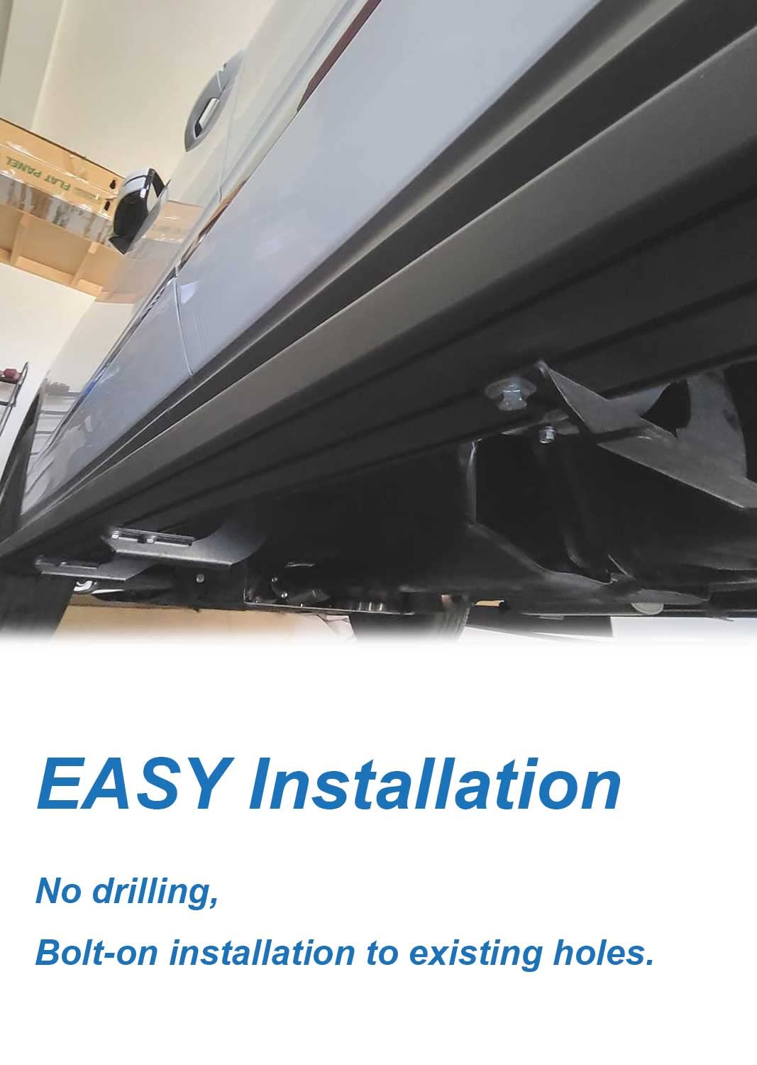 4.13'' Black Running Boards for Toyota Highlander 2020-2025 - No Drill Side Steps - Easy Installation for Off-Road & Daily Driving