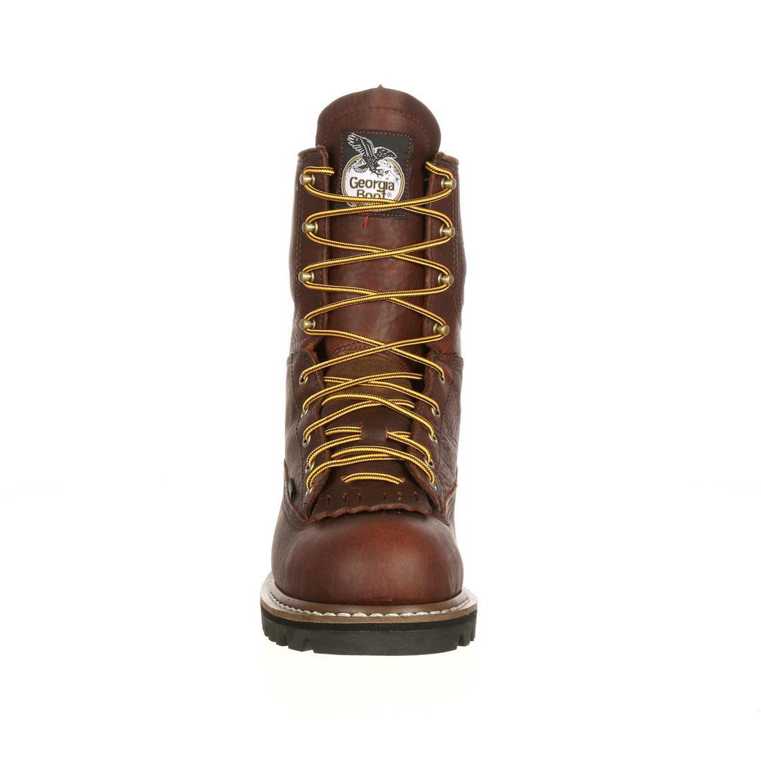 Steel Toe Waterproof Work Boots for Men - Slip Resistant Safety Shoes with Lace-Up Design for Construction, Warehouse & Outdoor Work