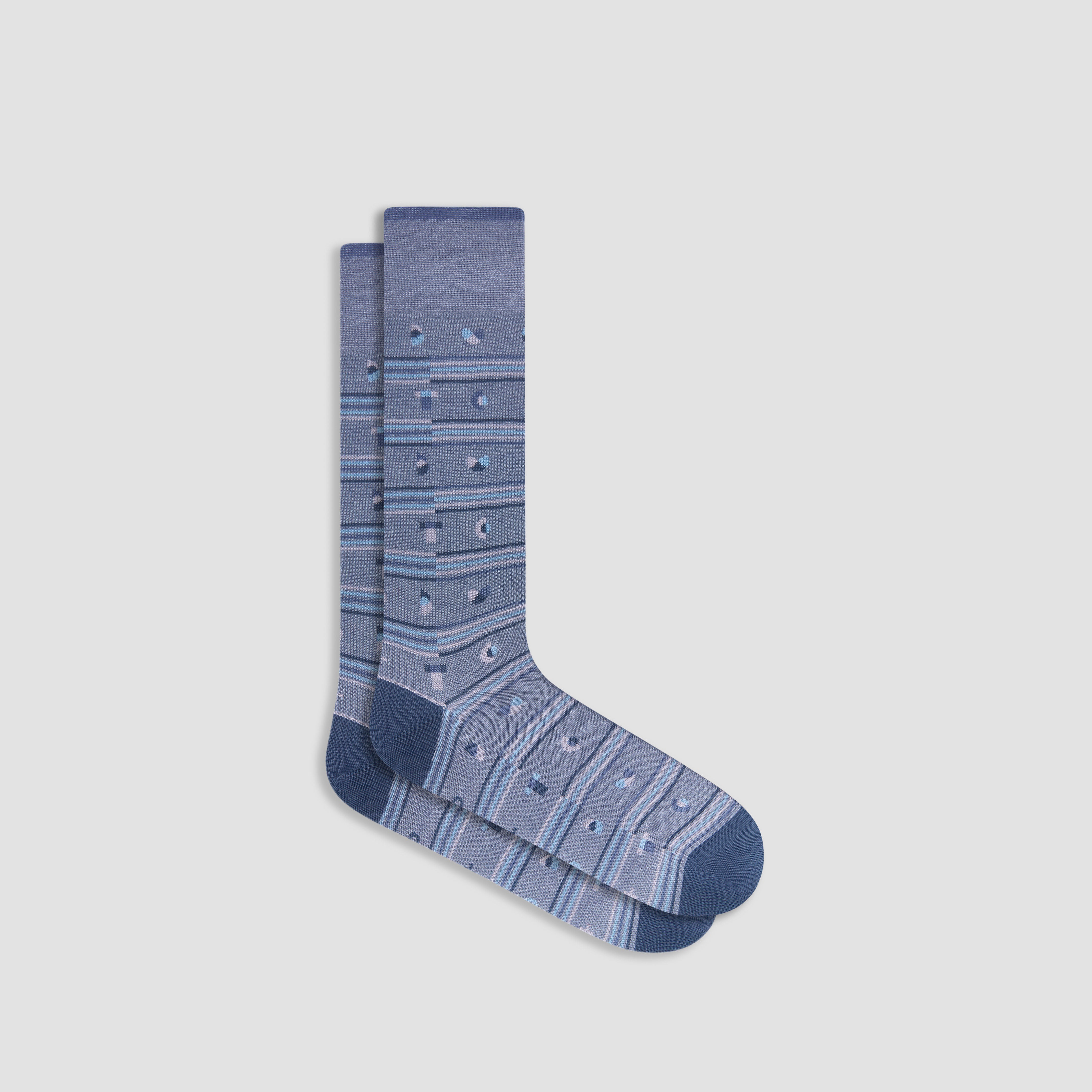 Geometric Print Mid Calf Socks for Women & Men - Trendy Crew Socks for Casual Wear, Sports & Fashion Outfits