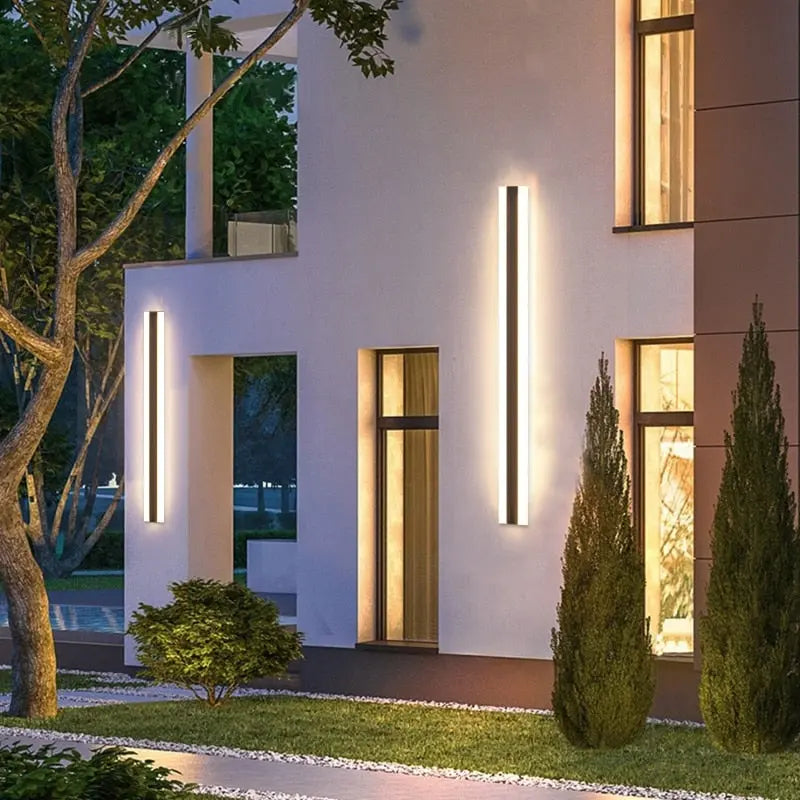 Siena Outdoor Contemporary Wall Lights - Modern Exterior Lighting for Patio, Garden, and Porch - Weatherproof & Durable Design
