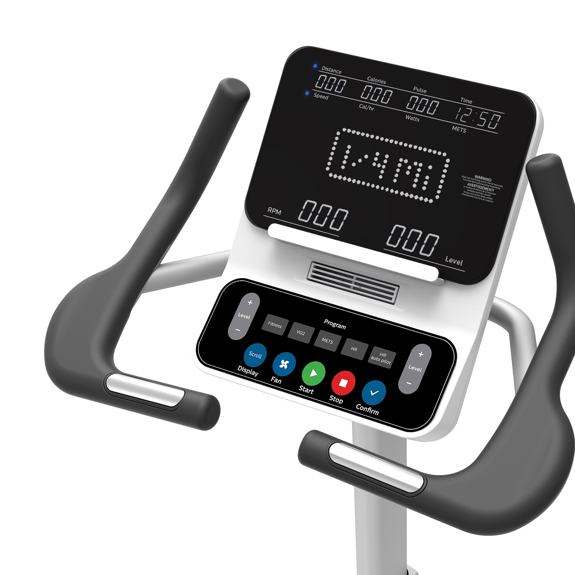 Spirit Rehab 4.0U Upright Exercise Bike for Home Gym - Indoor Cycling Bike with LCD Monitor, Adjustable Resistance & Comfortable Seat - Perfect for Cardio Workouts, Weight Loss & Physical Therapy