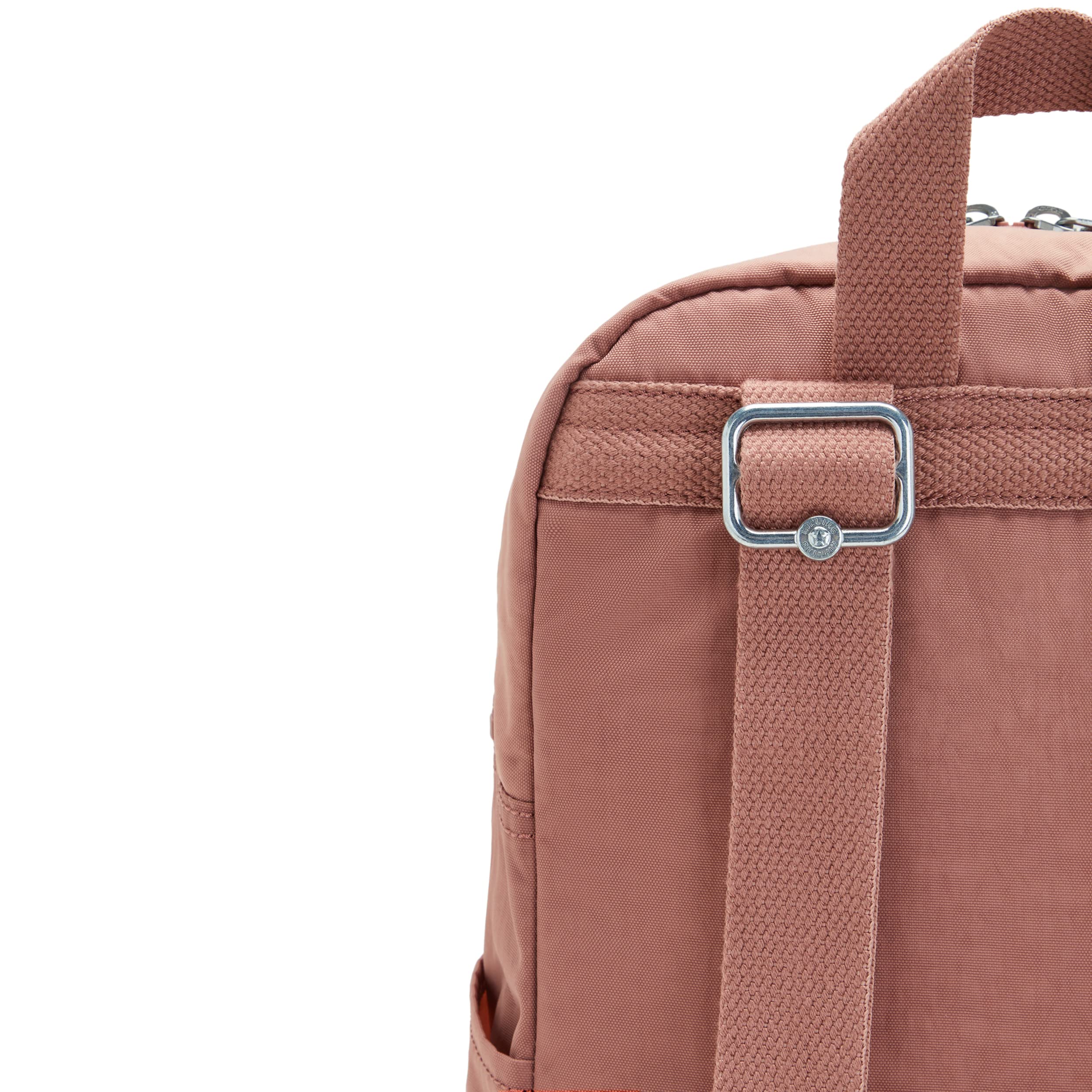 Kipling Women's Ferris Backpack - Adjustable Padded Shoulder Straps, Built-in Accessories Organizer, Durable Nylon Travel Bag with Iconic Monkey Keychain - Perfect for Work, School & Travel