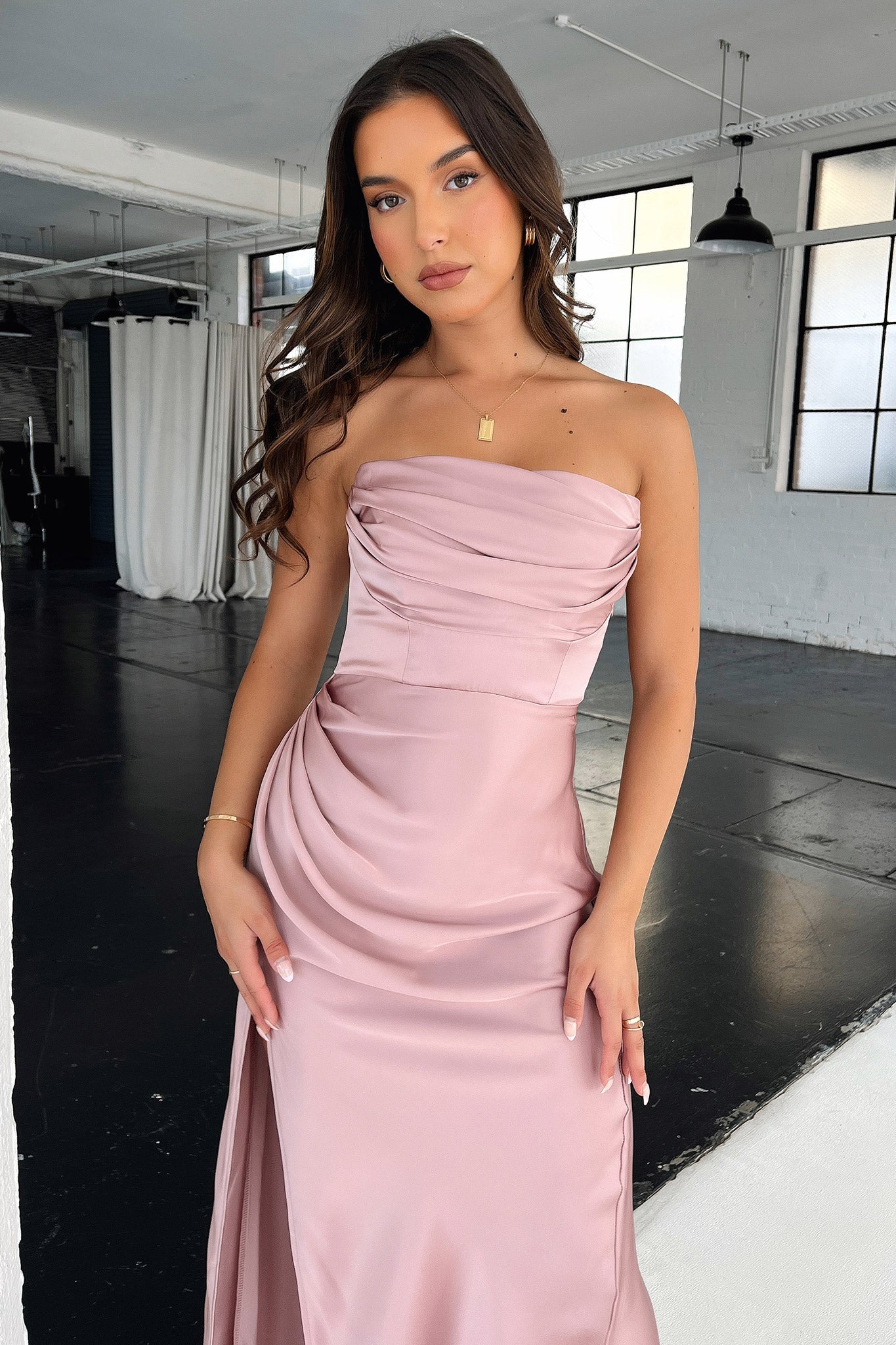 Lola Maxi Dress in Blush - Elegant Flowy Long Dress for Women | Perfect for Summer, Beach, Weddings & Special Occasions