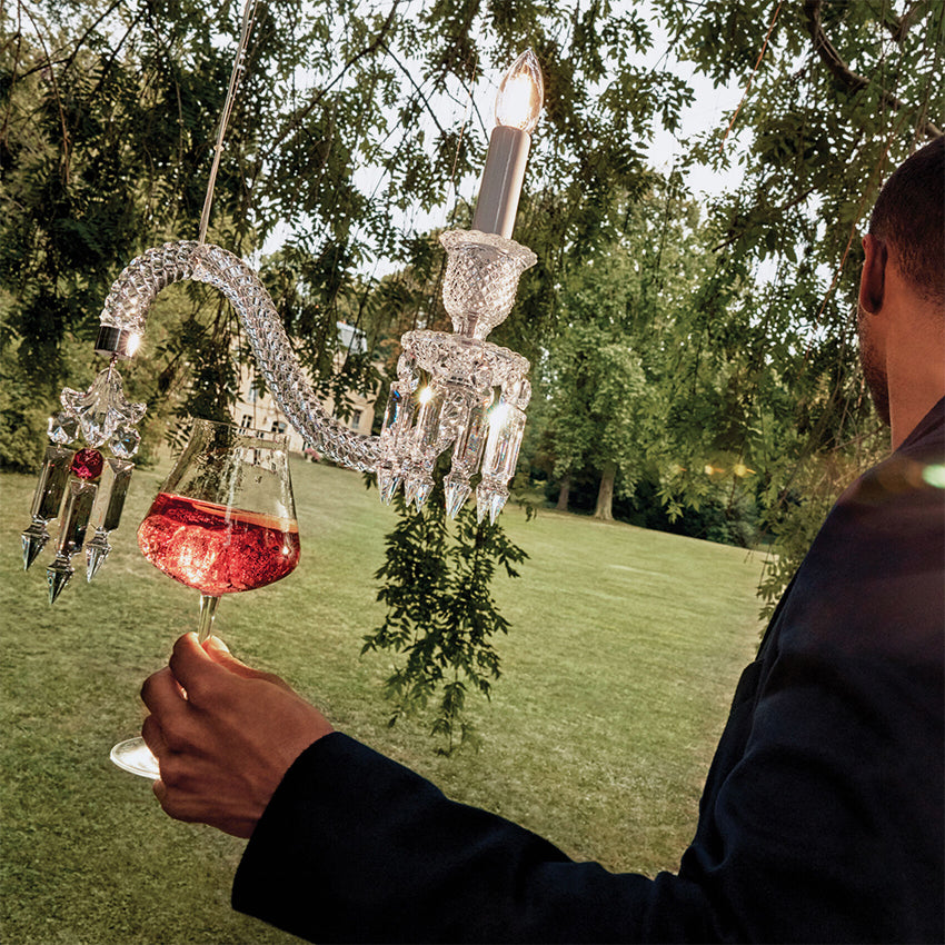 Premium Baccarat Crystal Château Red Wine Glasses Set of 2 - Elegant Stemware for Fine Wine Tasting & Dinner Parties