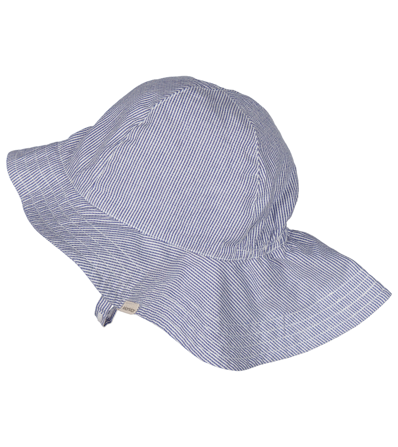 MarMar Copenhagen Navy Striped Baby Sun Hat - UPF 50+ UV Protection for Infants & Toddlers - Perfect for Beach, Pool & Outdoor Play
