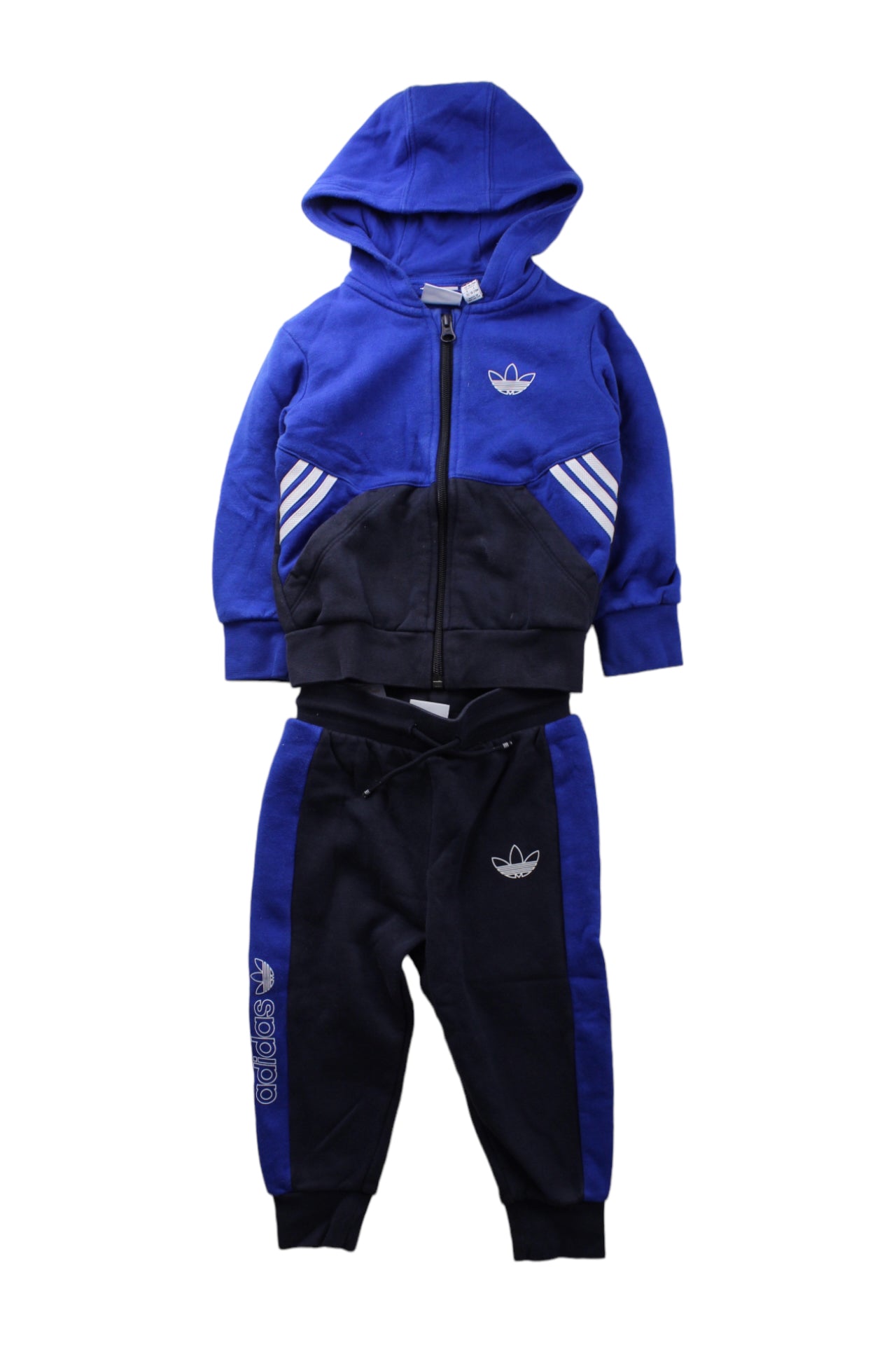 Adidas Kids Sweatshirt and Sweatpants Set - 18-24 Months | Soft Cotton Tracksuit for Toddlers | Perfect for Playtime, Daycare & Family Outings