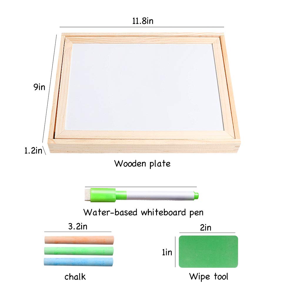 Magnetic Wooden Puzzles for Kids - STEM Learning Toys & Art Easel for Boys & Girls - Perfect for Montessori & Home Education