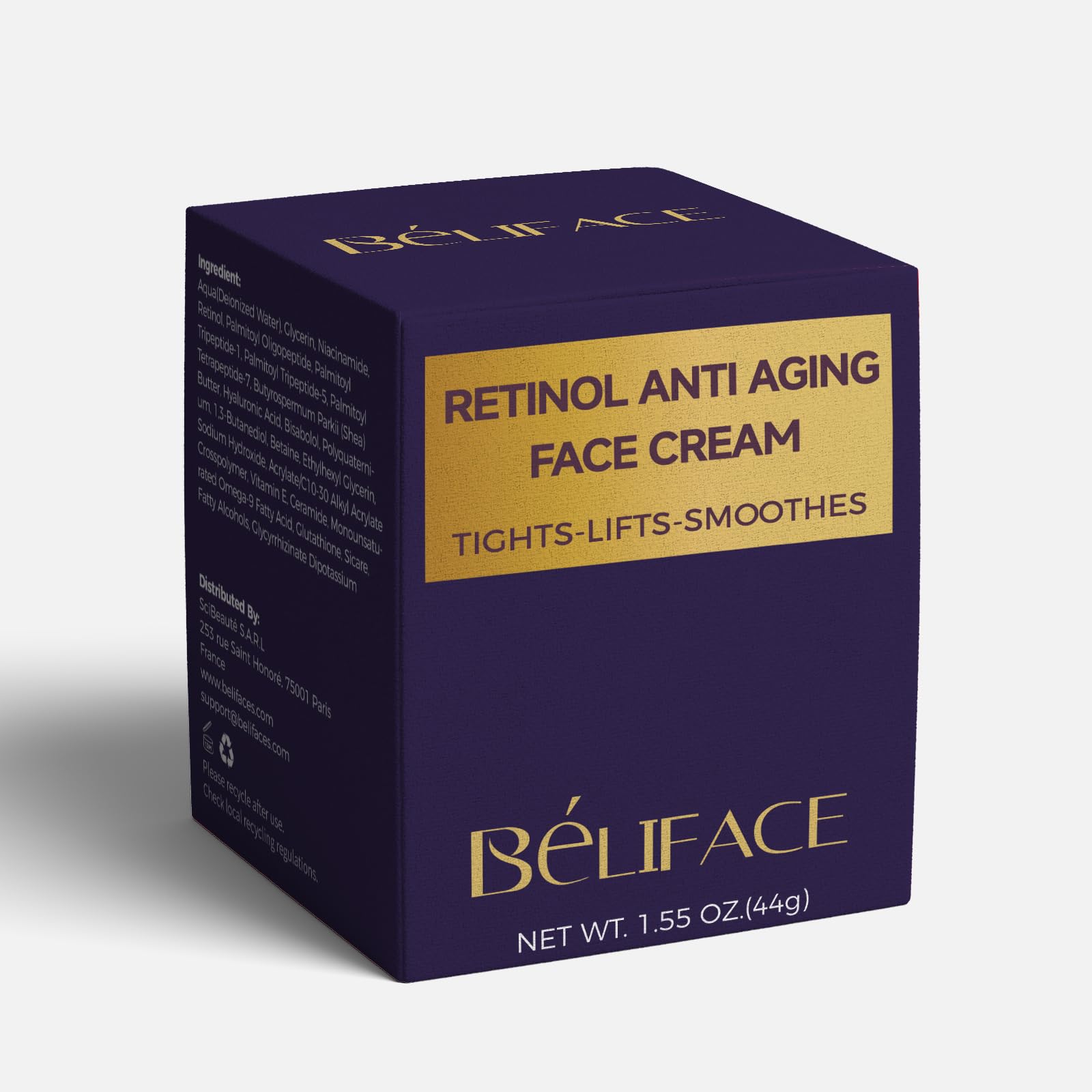 Best Anti-Aging Face Cream 44g - Hydrating & Wrinkle Reducing Moisturizer for Women & Men - Day & Night Use for Glowing Skin