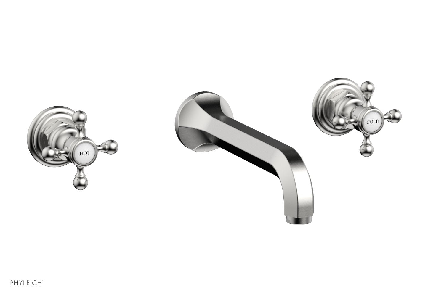 HEX TRADITIONAL Wall Mounted Lavatory Sink Set 500 11 - Perfect for Bathroom, Powder Room, and Guest Bathroom Decor