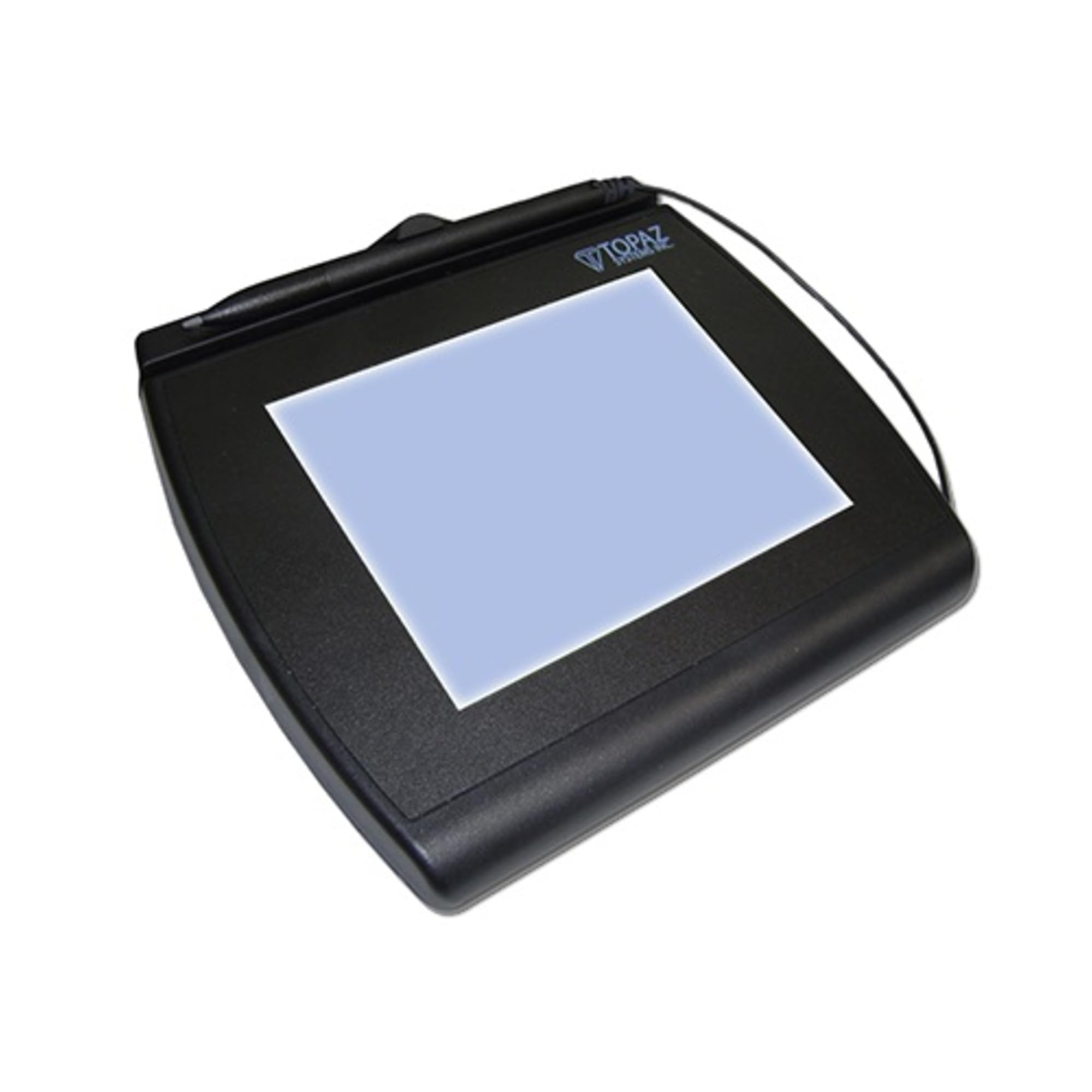 Topaz Signature Capture Tablet with Interactive LCD Display - Backlit LCD Screen & Active Pen - USB/Serial Connectivity - Ideal for Retail, Banking, and Healthcare Digital Signatures