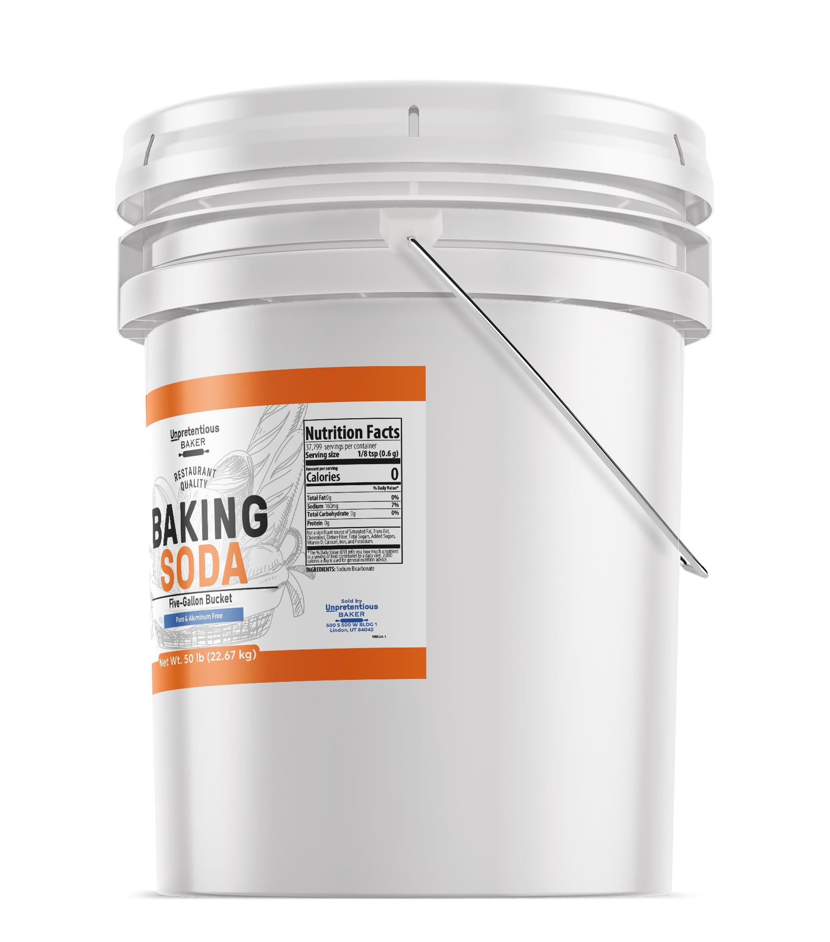 5 Gallon Bulk Baking Soda - Multi-Purpose for Cooking, Baking, Cleaning & Deodorizing | Perfect for Home, Kitchen, Laundry & DIY Projects