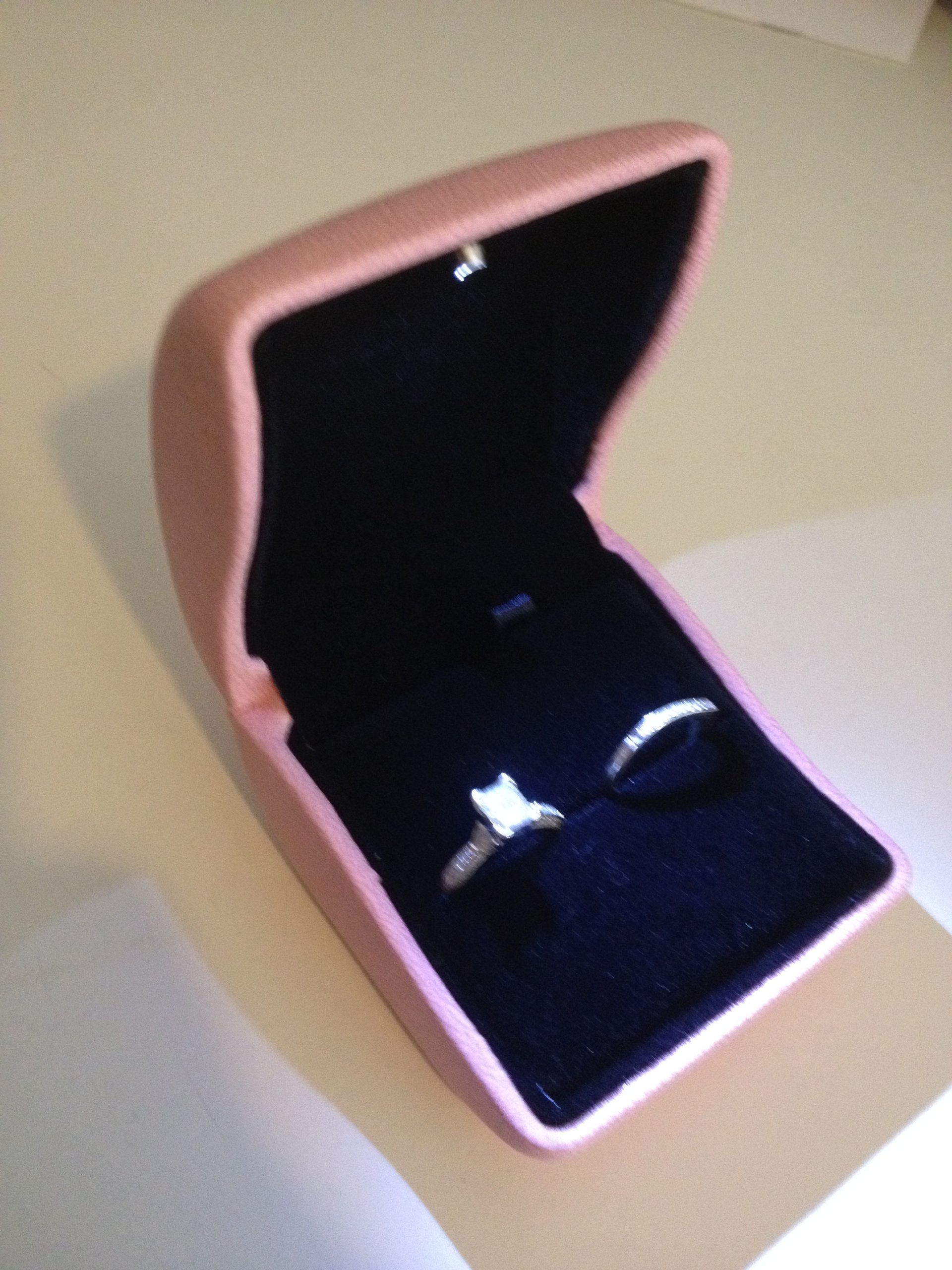 Pink LED Lighted Engagement Ring Box - Romantic Proposal Jewelry Gift Case with Soft PU Leather - Perfect for Wedding Proposals & Anniversary Gifts